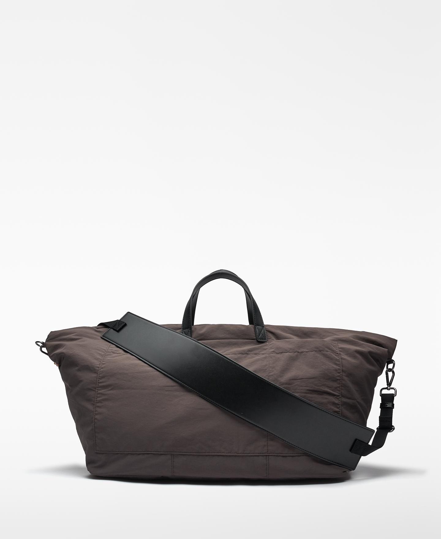 Mochila Tipo Maxi Mala de Viagem em Nylon Castanho-escuro-2