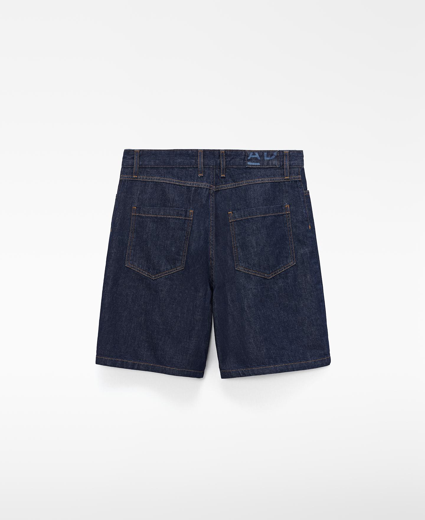 Bermudas Denim de Algodão Azul denim-6