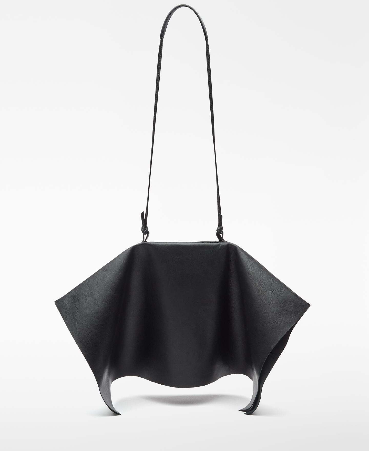 Mala de Ombro Mini Phantom de Pele Preto-2