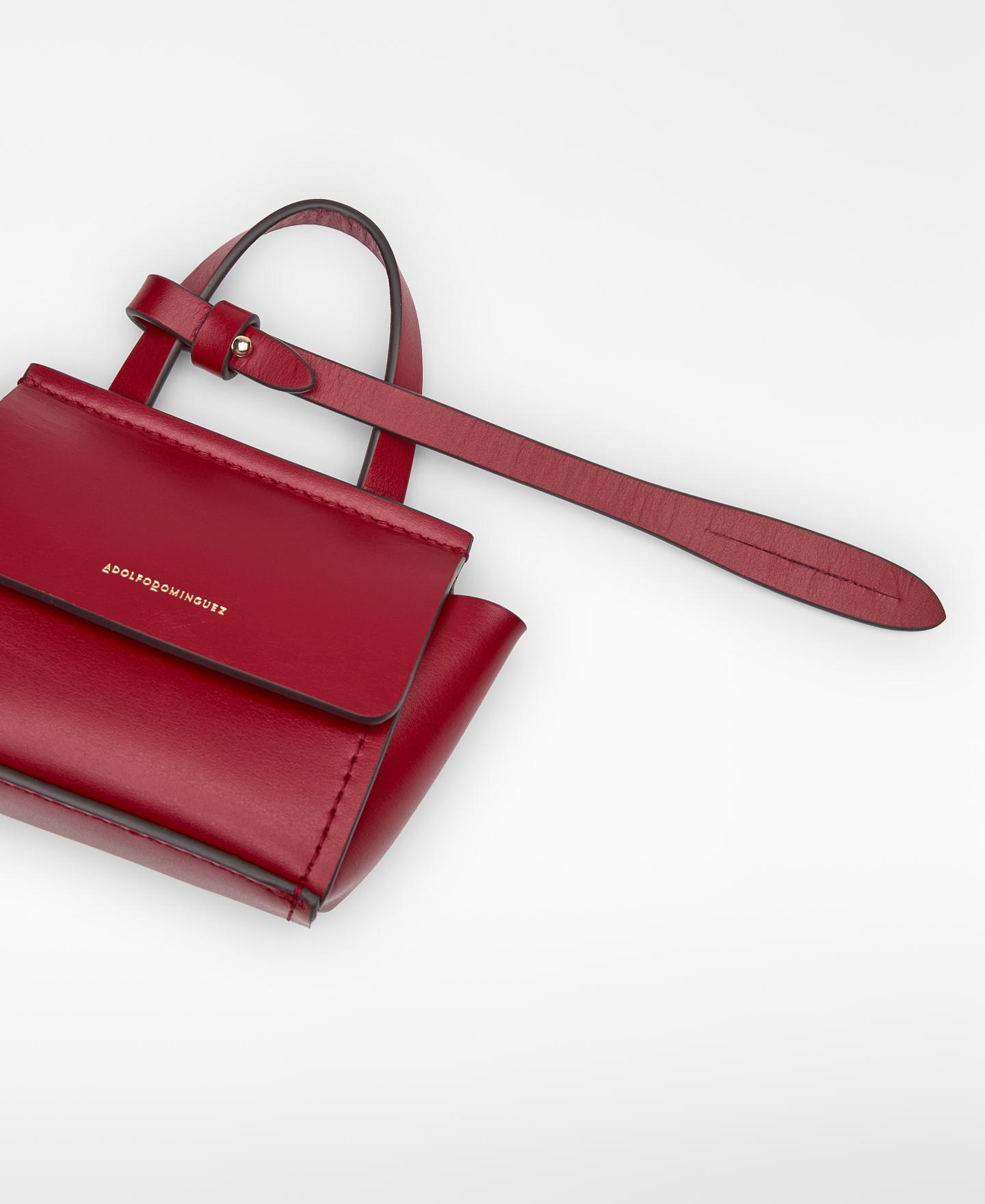 Charm Citybag de Pele Mica Vermelho-2