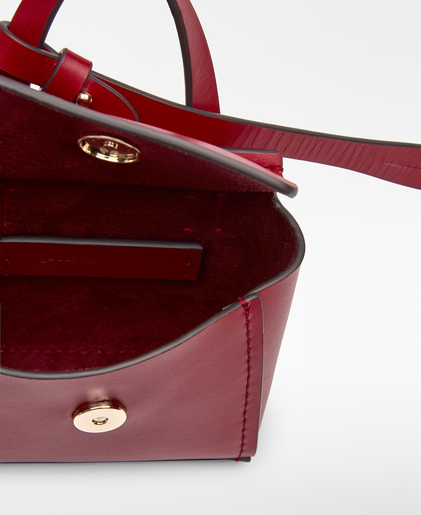 Charm Citybag de Pele Mica Vermelho-3