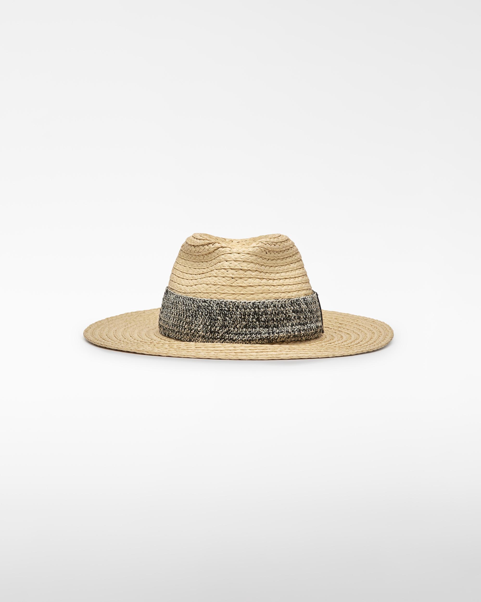 Imagem 0 de Chapéu Bicolor com Textura de Ráfia