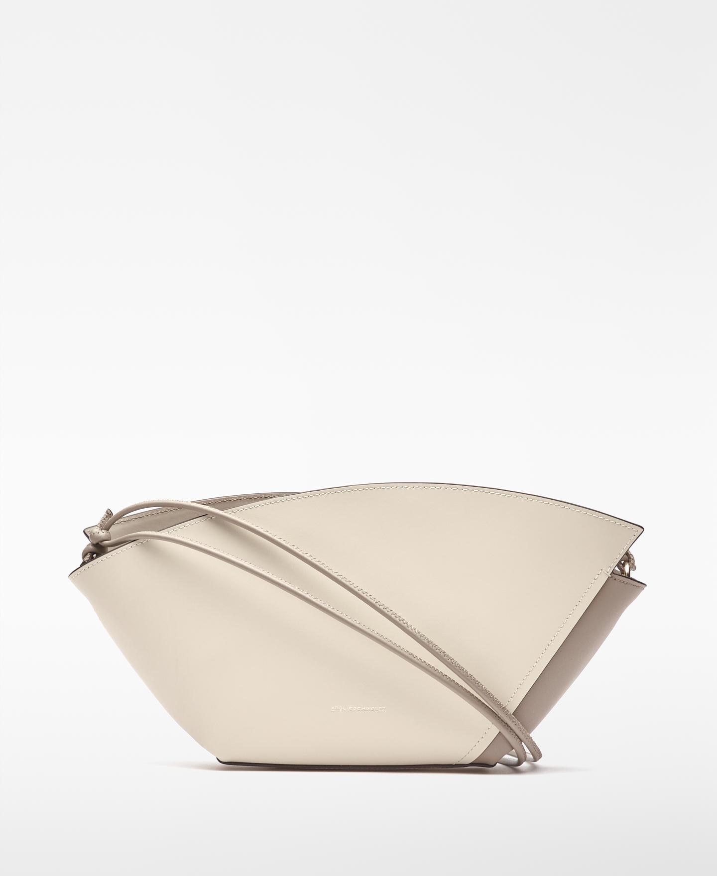 Imagem 0 de Mala a Tiracolo Eclipse Bicolor de Pele