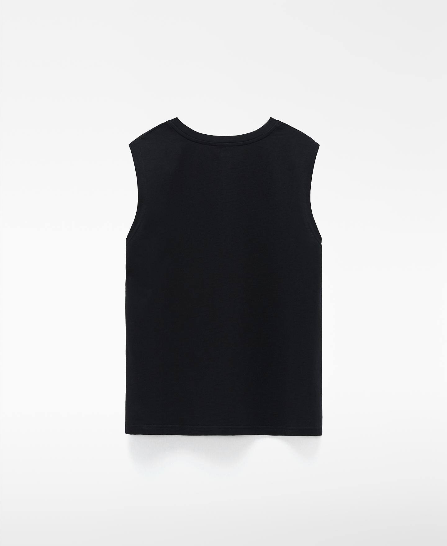 T-shirt de Cavas em Pyratex® Algodão Espanhol Preto-6