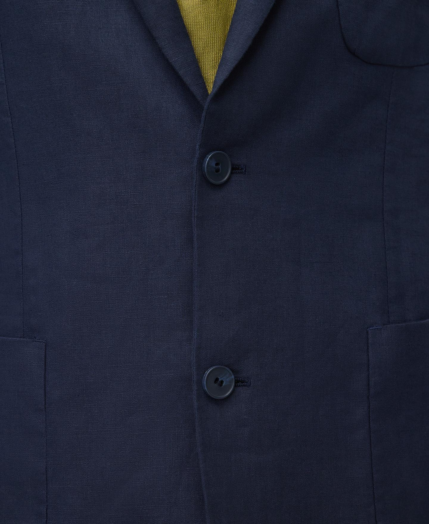 Blazer Sastre em Linho Azul-escuro-4