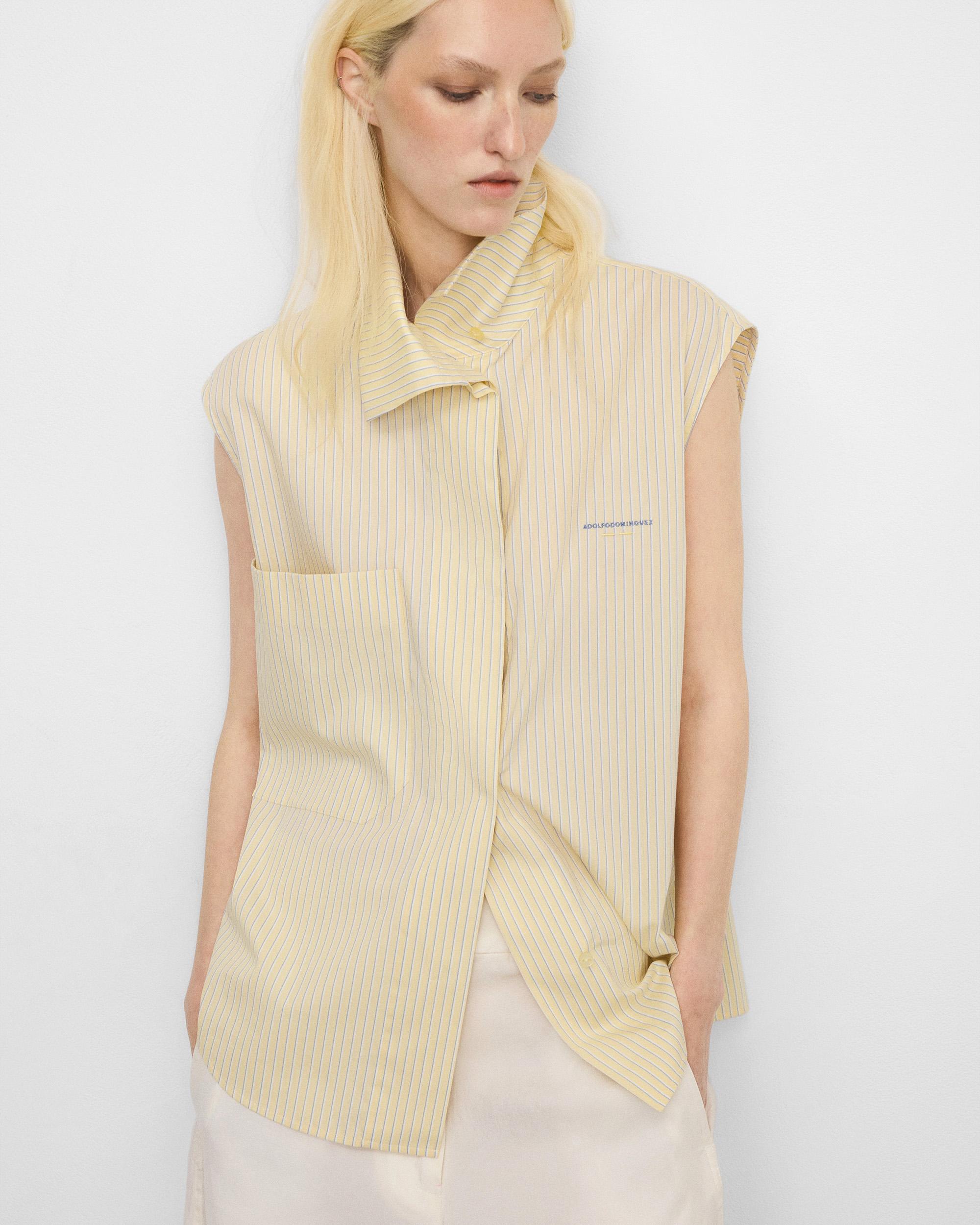 Imagem 0 de Camisa de Algodão Às Riscas