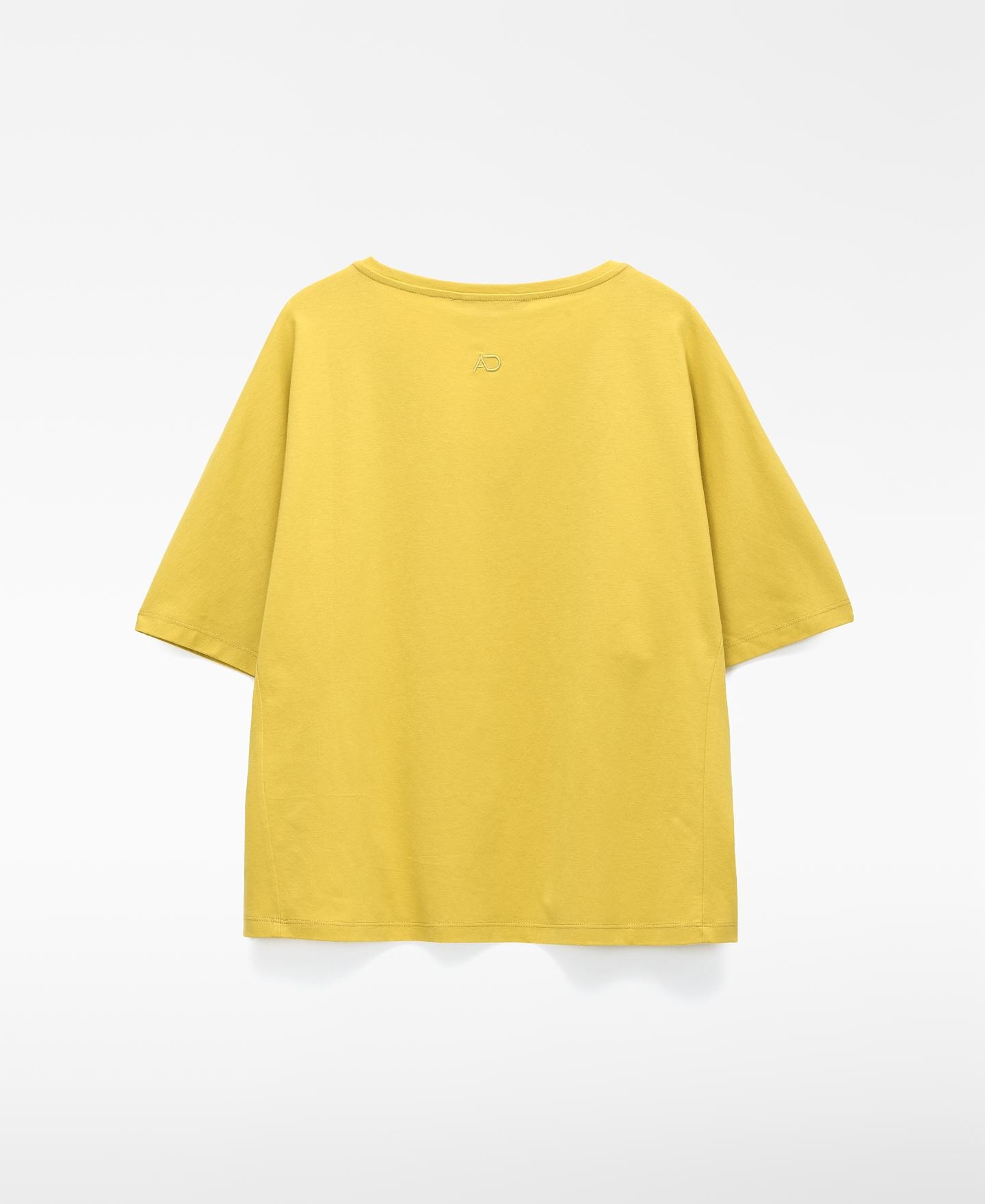 T-shirt Evasé em Pyratex® Algodão Espanhol Amarelo-6