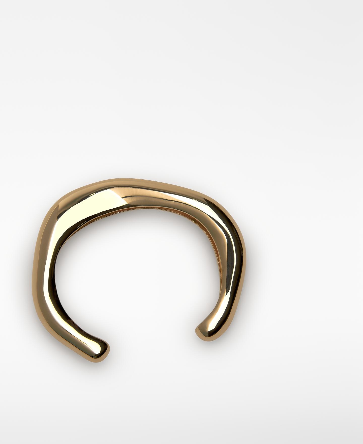 Pulseira Metálica Irregular Dourado-3