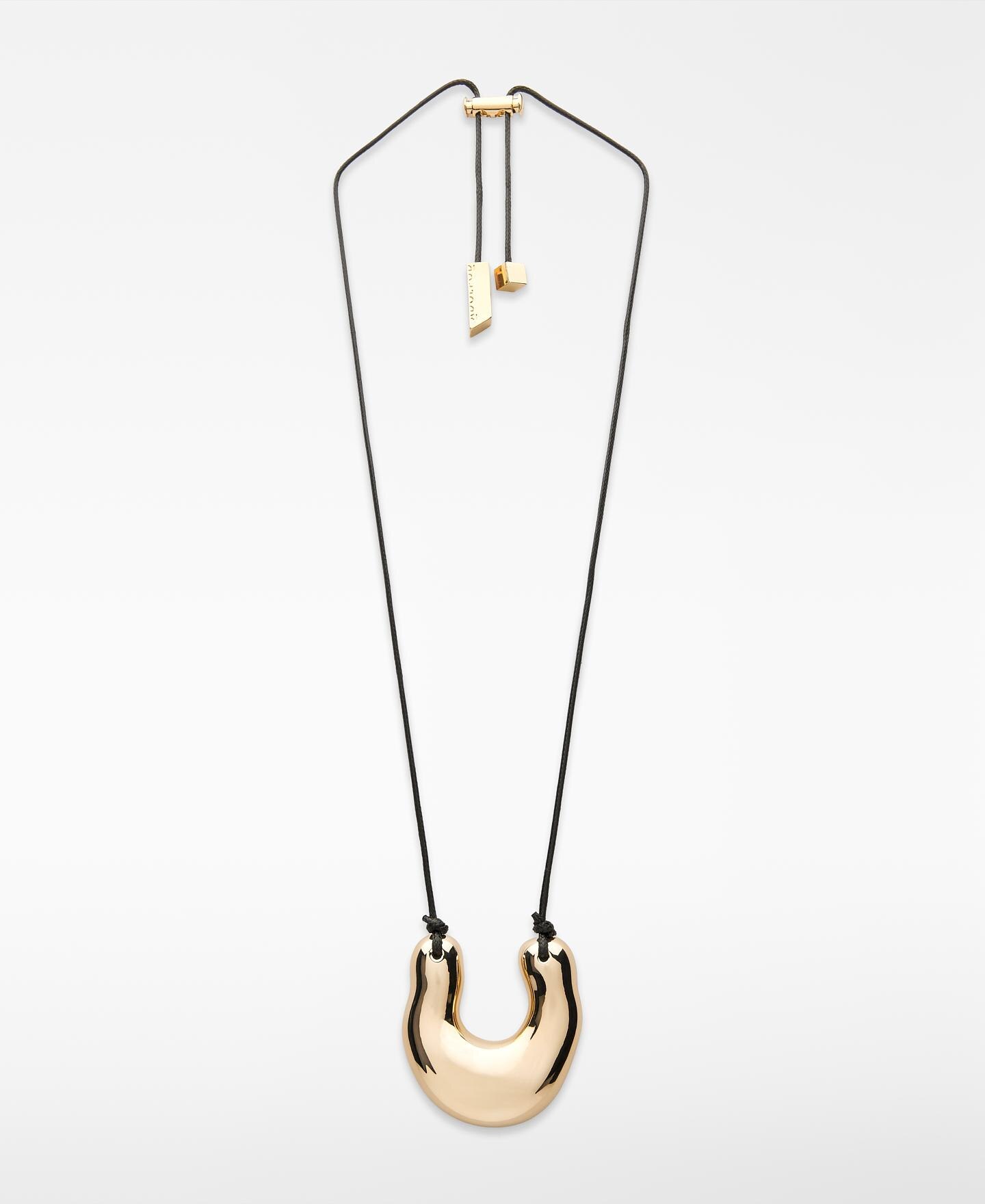 Imagem 0 de Colar com Peça Metálica de Forma Orgânica