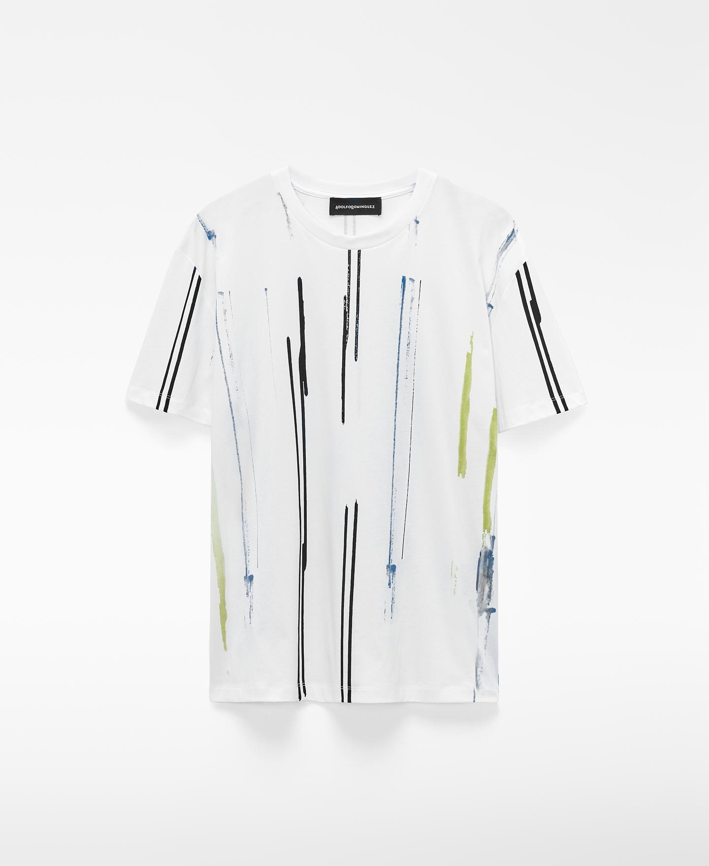 Imagem 0 de T-shirt de Manga Curta Relaxed Fit Estampada em Algodão