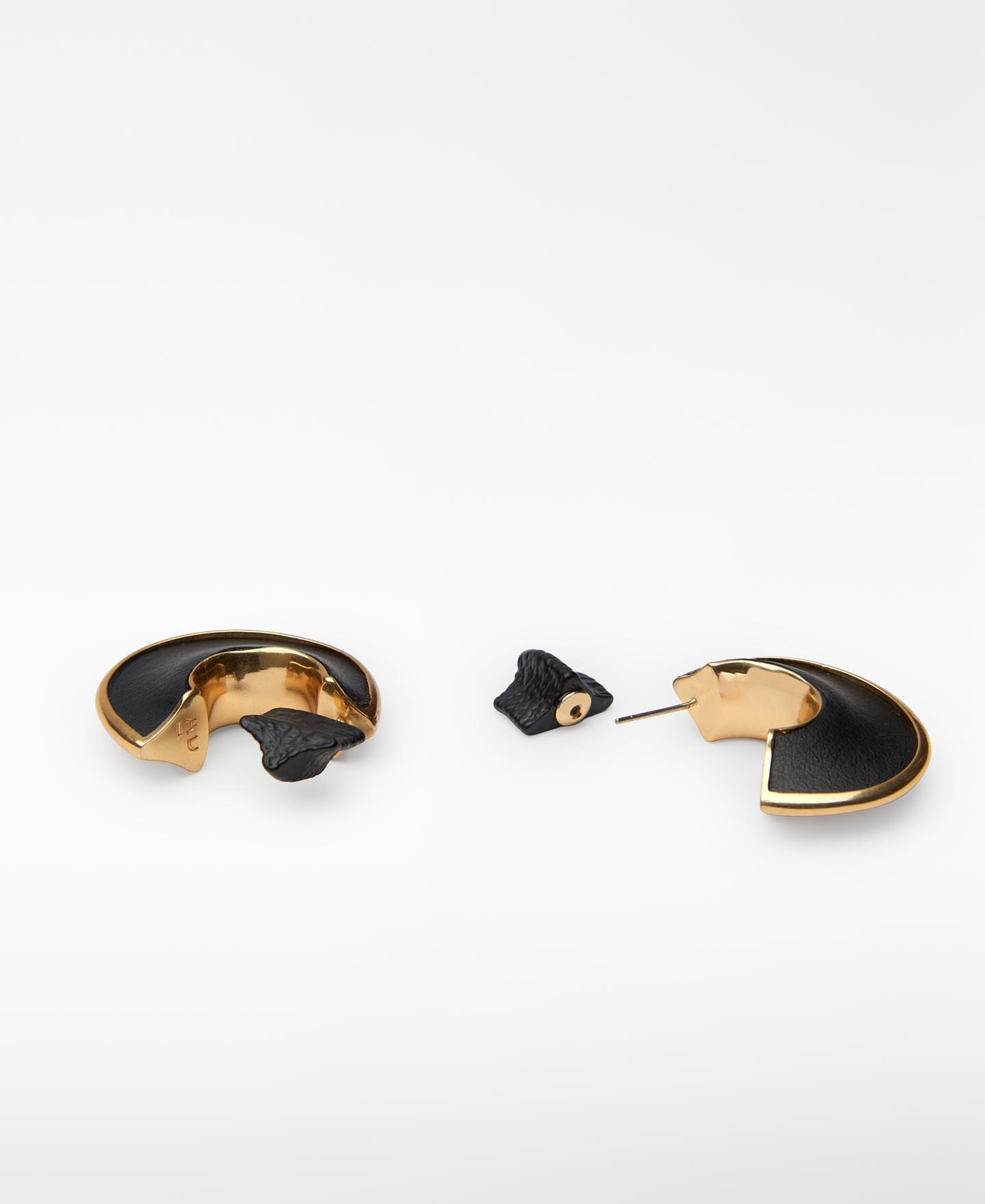 Aros Metálicos Bicolor Dourado-2