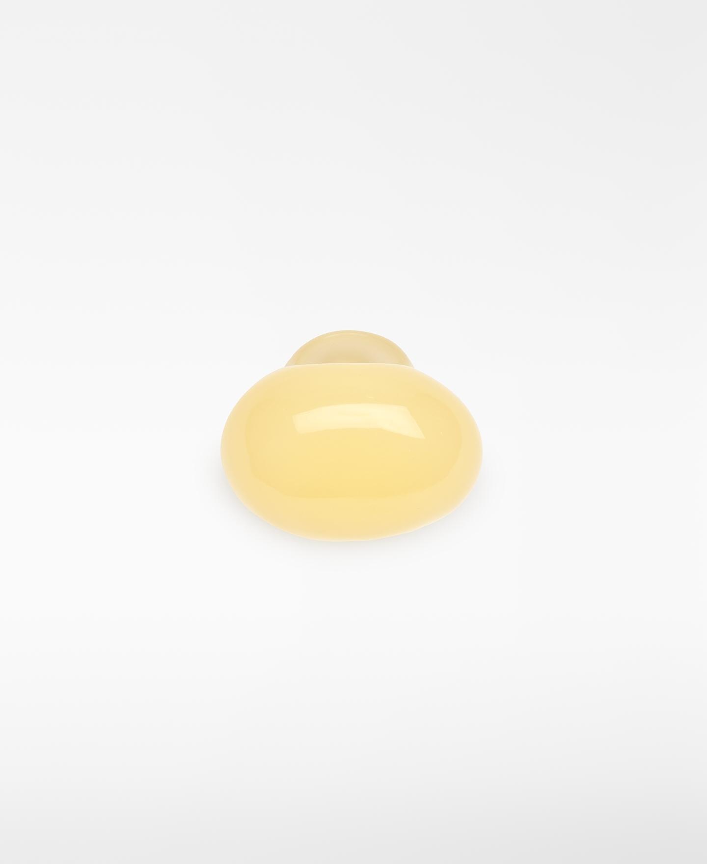 Maxi Anel Circular em Resina Amarelo-1