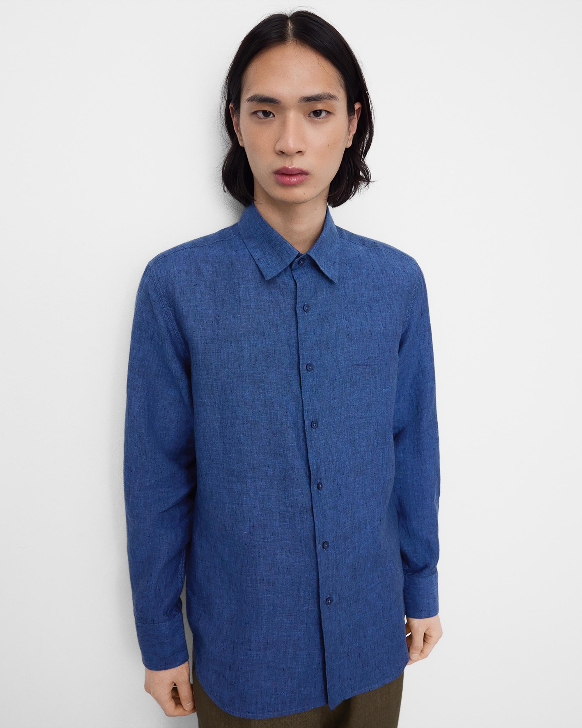 Imagem 0 de Camisa de Linho Regular Fit de Manga Comprida