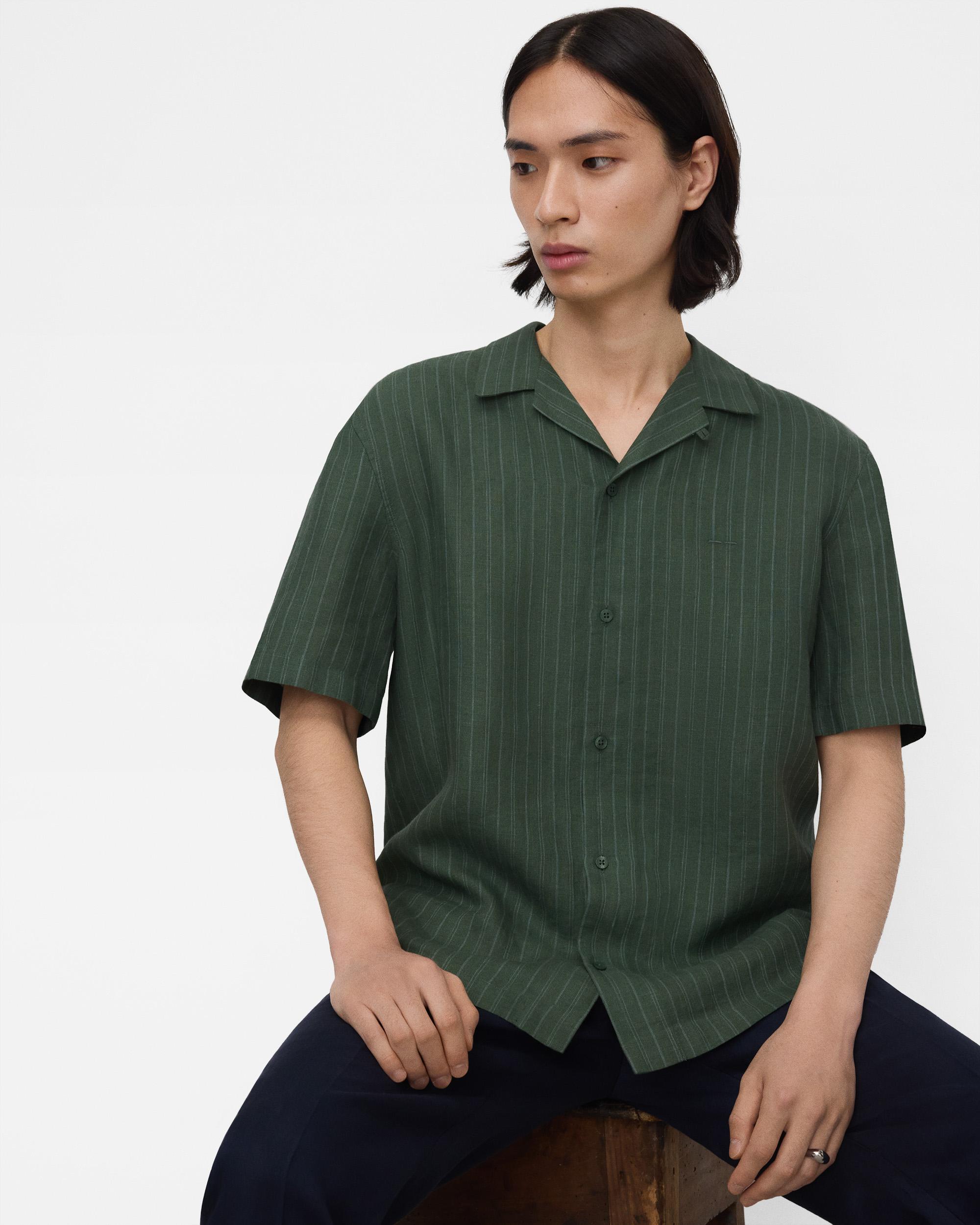 Imagem 0 de Camisa de Linho Às Riscas em Linho Europeu