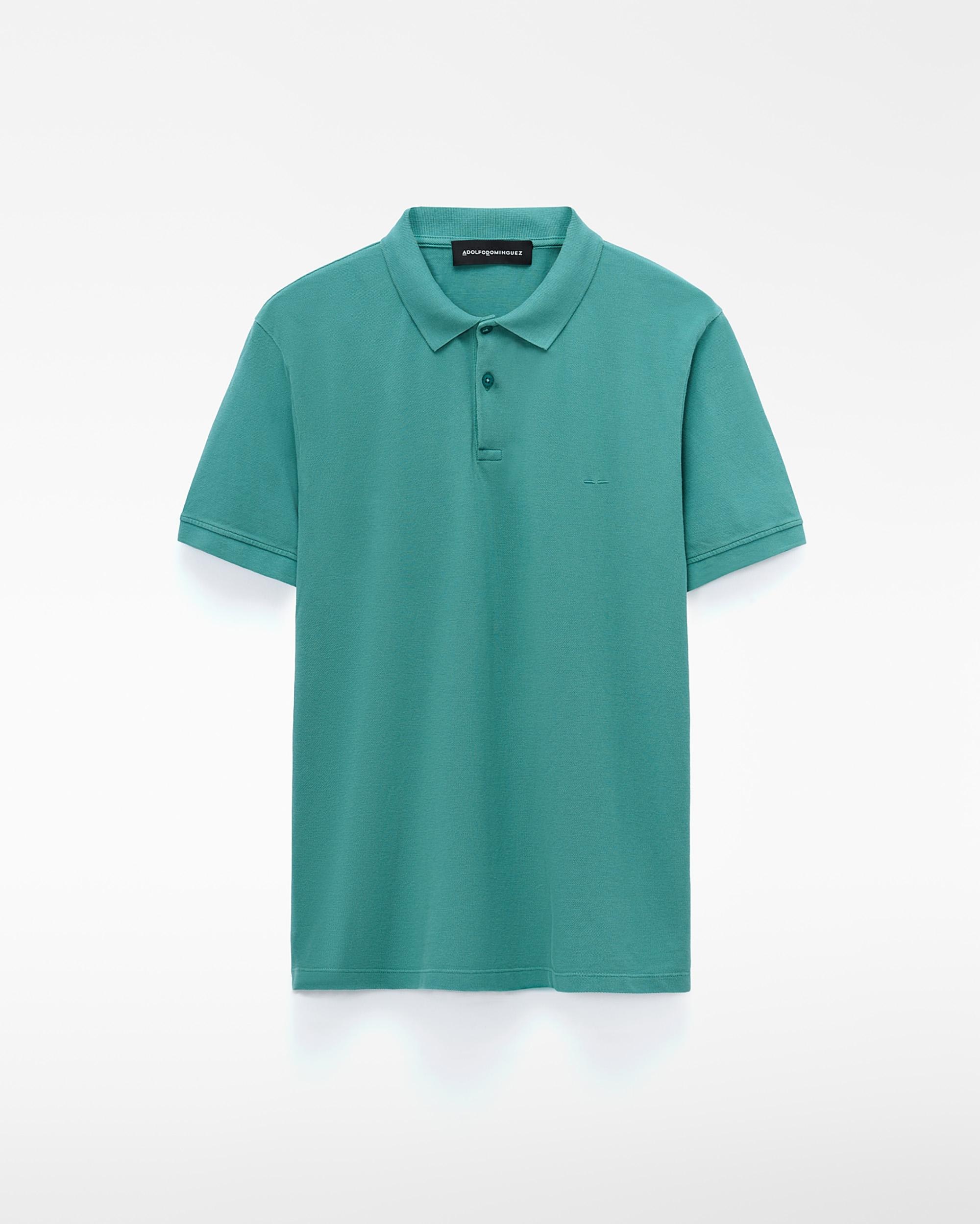 Imagem 0 de Polo de Manga Curta Regular Fit em Piqué de Algodão Orgânico