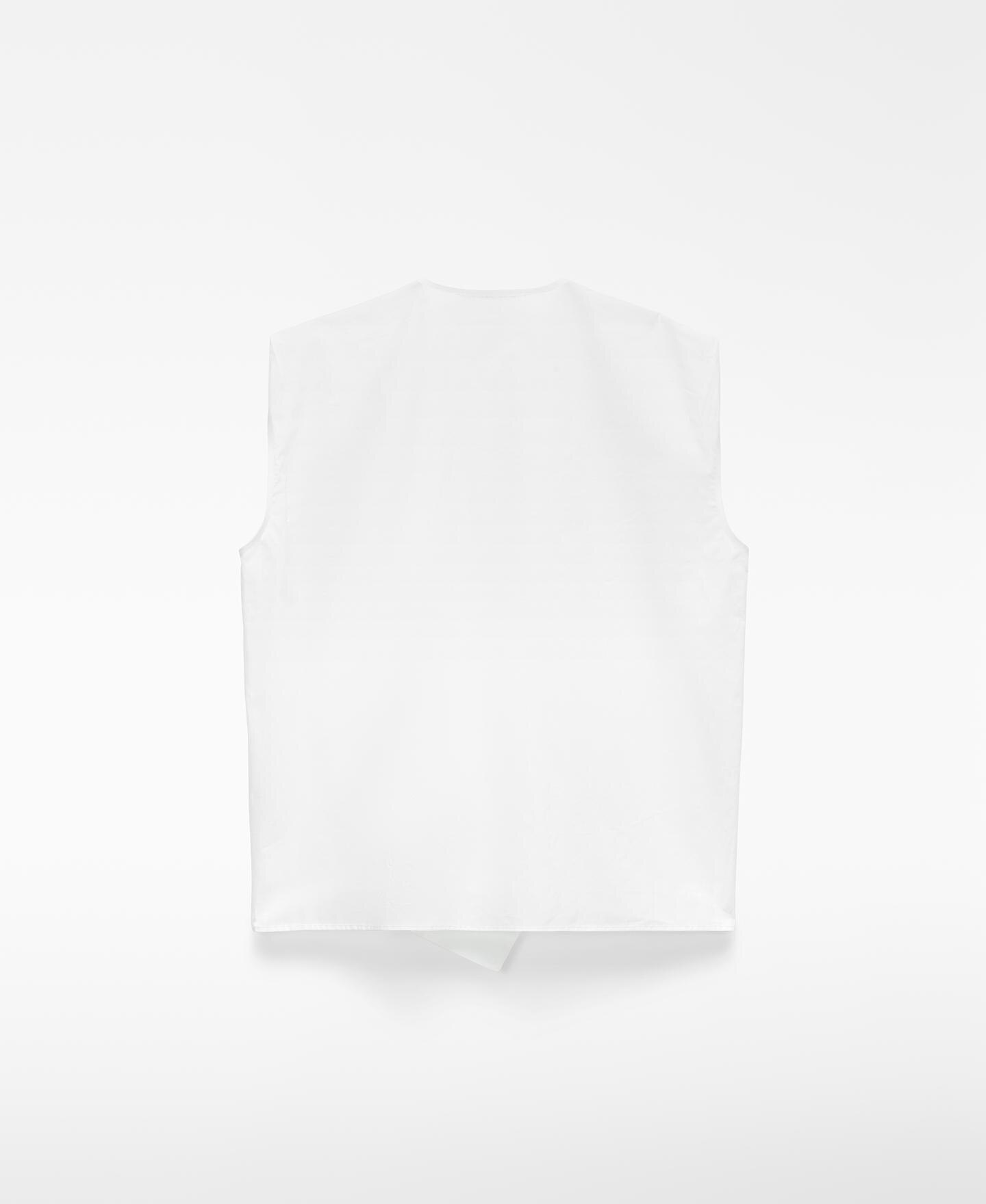 Top de Algodão Orgânico com Pregas Branco-6