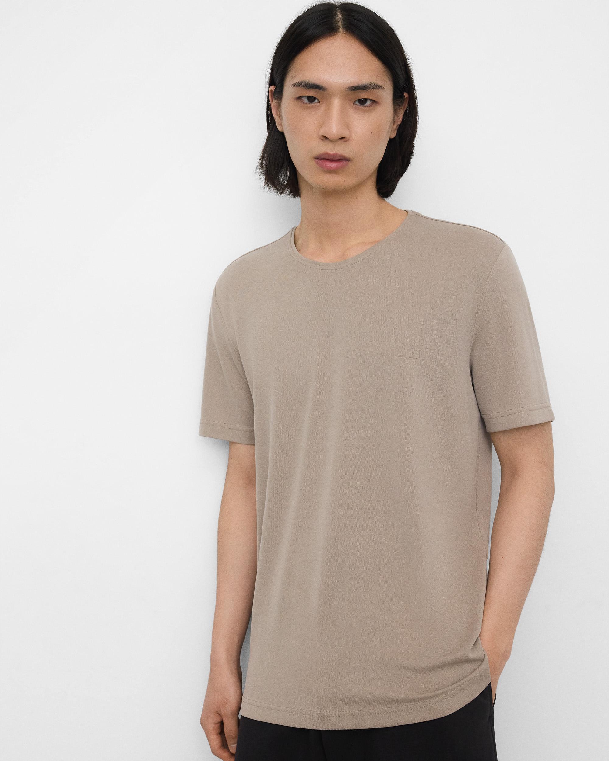 Imagem 0 de T-shirt de Manga Curta com Gola Redonda em Modal