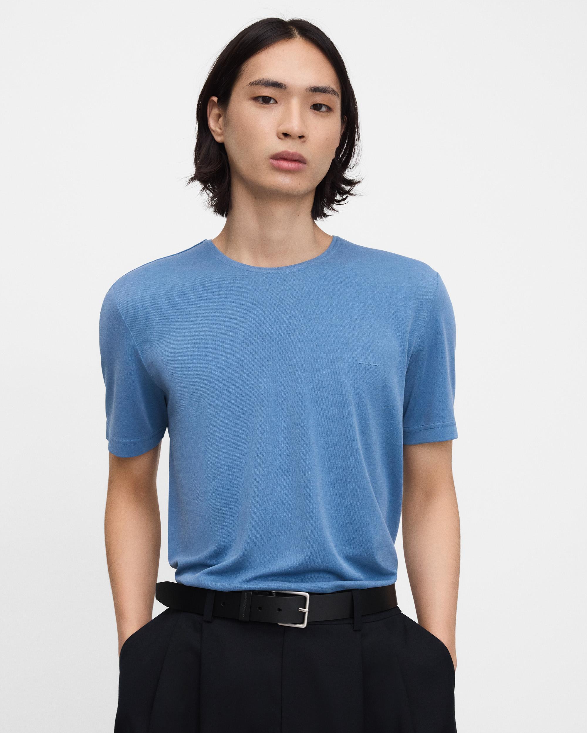 Imagem 0 de T-shirt de Manga Curta com Gola Redonda