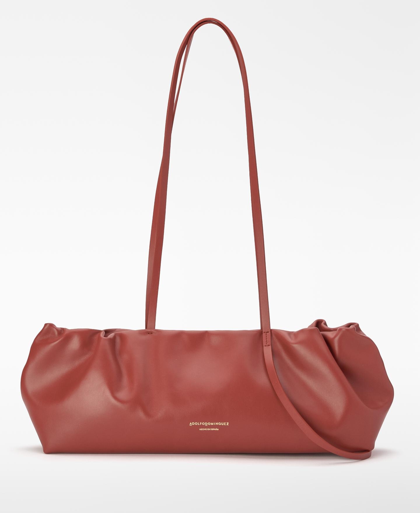 Imagem 0 de Mala de Ombro Maxi Alongada de Pele Doce