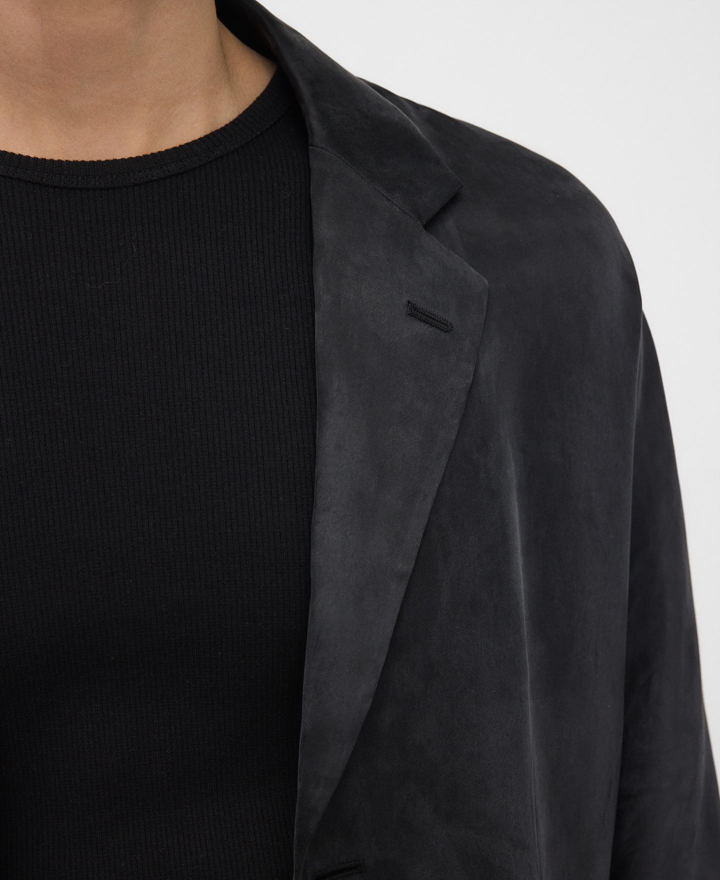 Blazer Relaxed Fit Desestruturada Preto-5