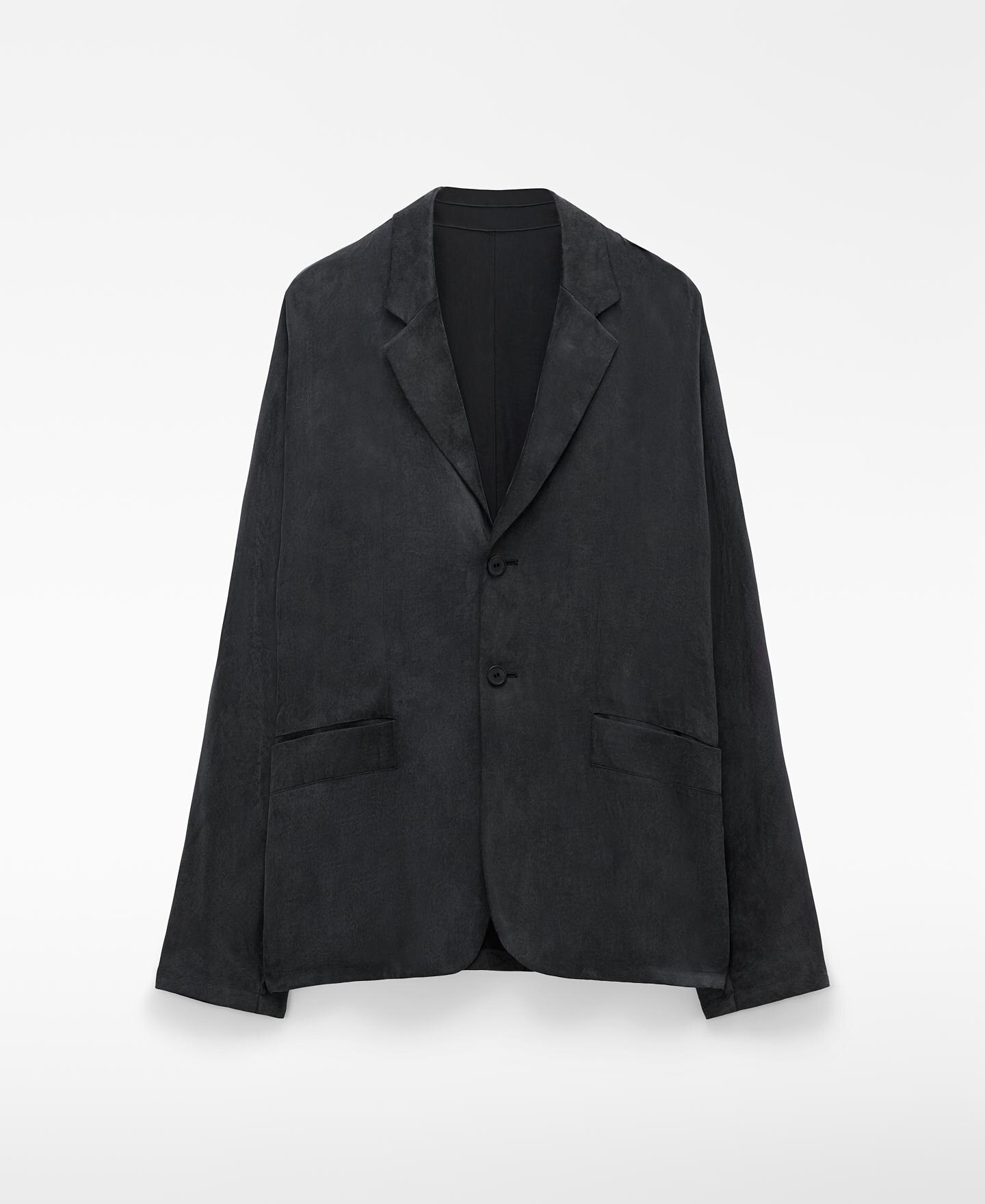 Blazer Relaxed Fit Desestruturada Preto-6