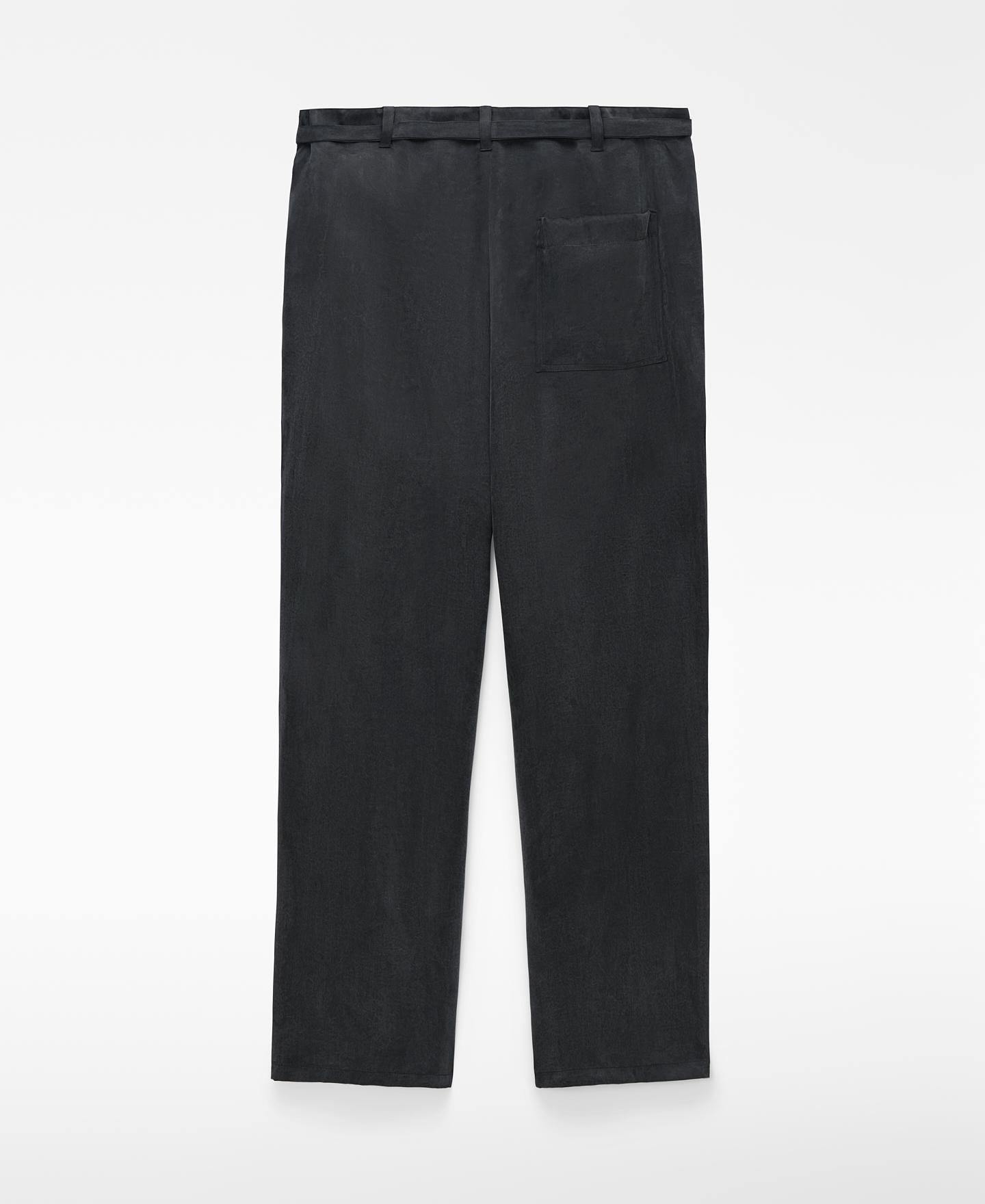 Calças Formais Relaxed Fit com Cordão Preto-7