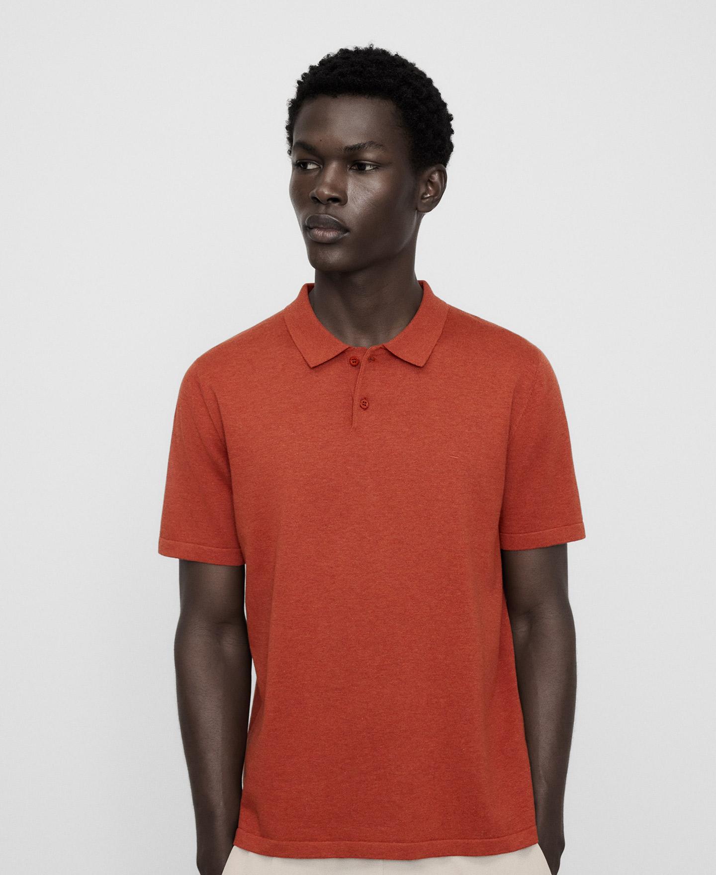 Imagem 0 de Polo de Algodão Regular Fit com Gola Italiana
