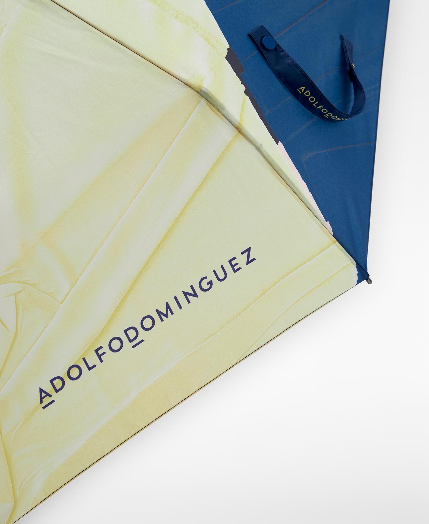 Guarda-chuva Automático Estampado e Plegável Carvalho / Azul-2