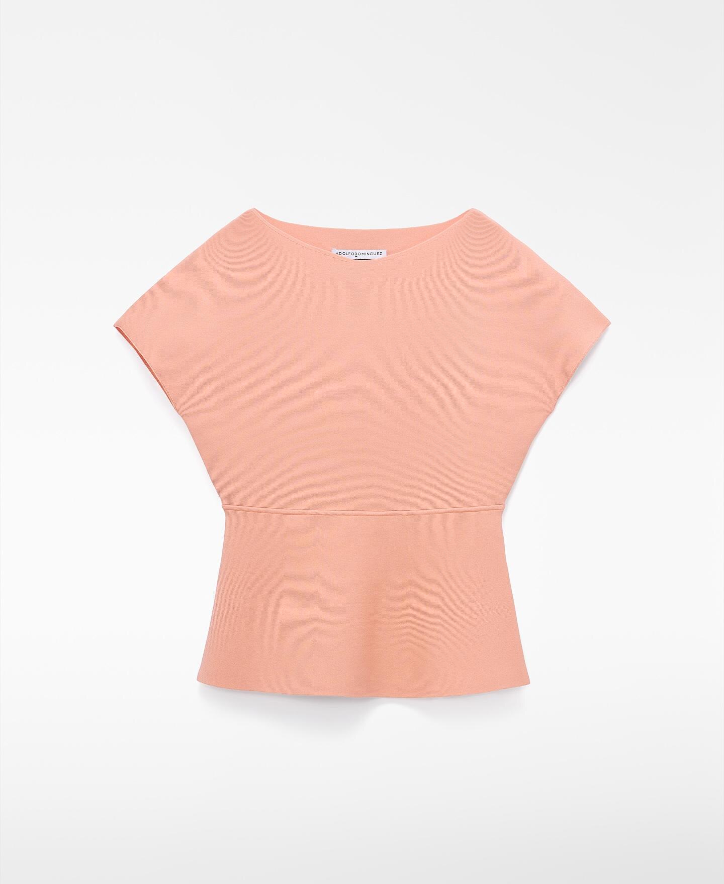 Top Peplum com Decote Barco Salmão-7