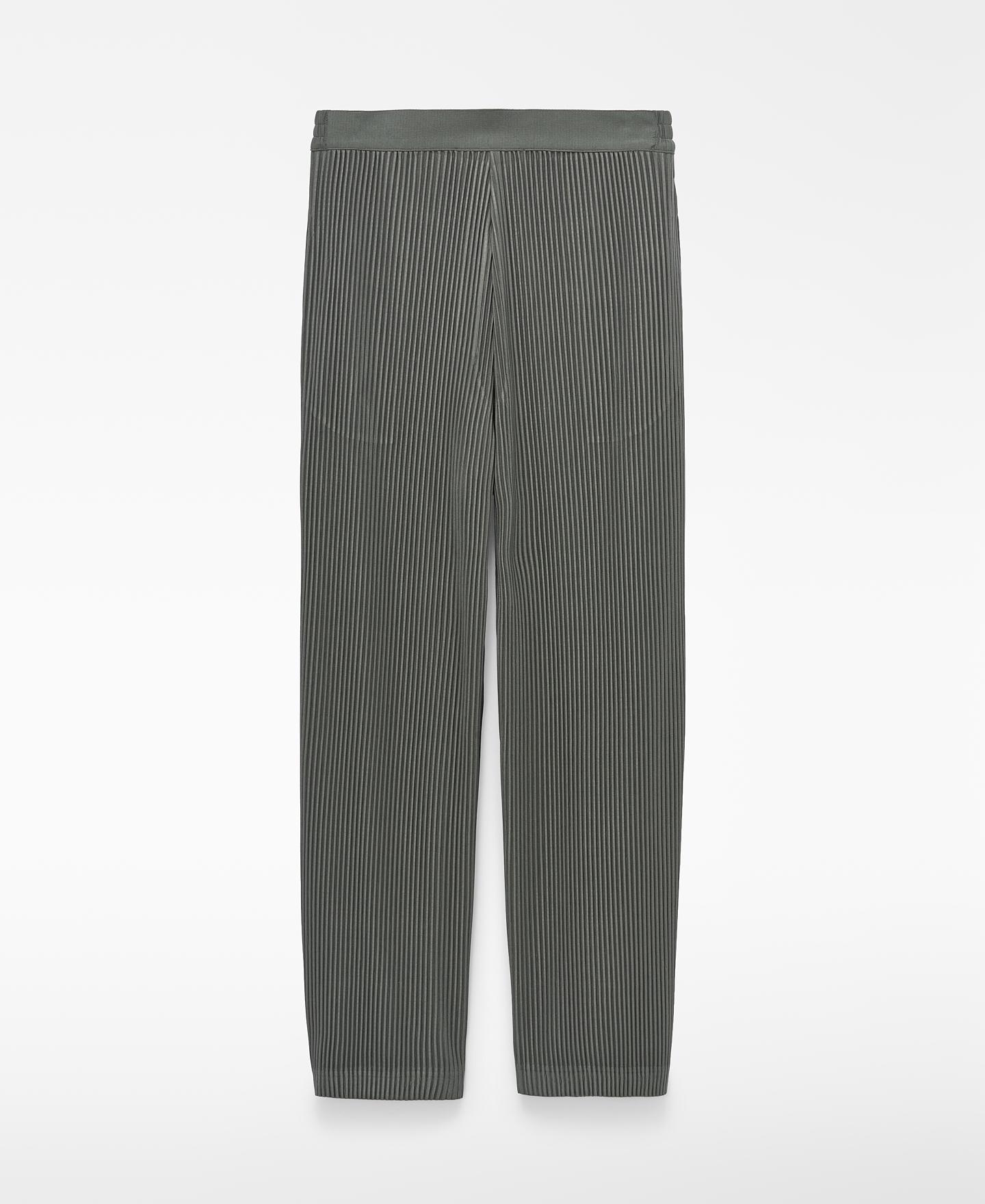 Calças Semi-jogger em Crinkle Cinzento-6