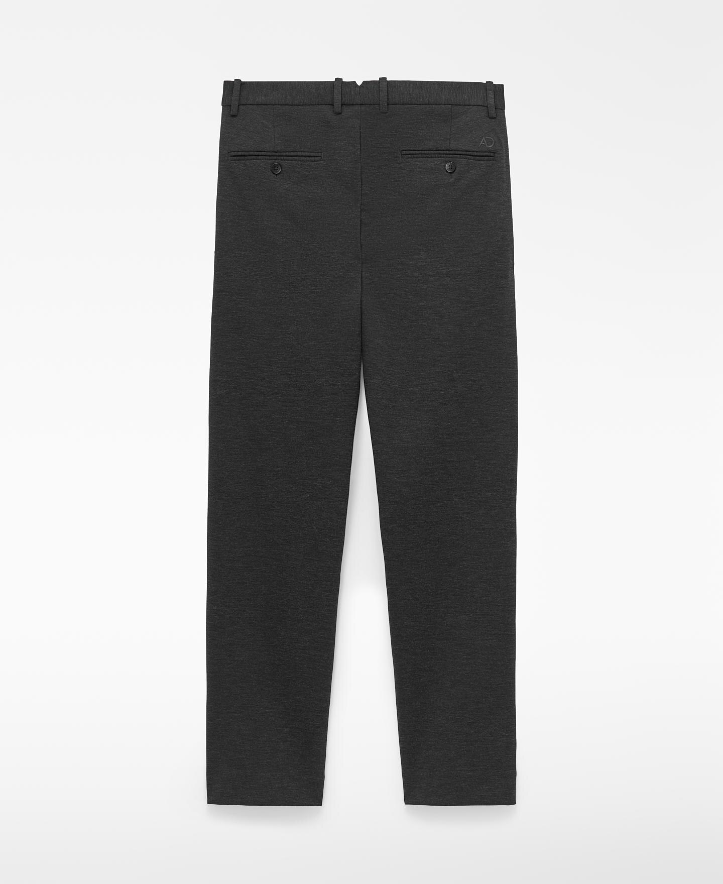 Calças Chino Regular Fit com Fecho de Botão Cinzento-6