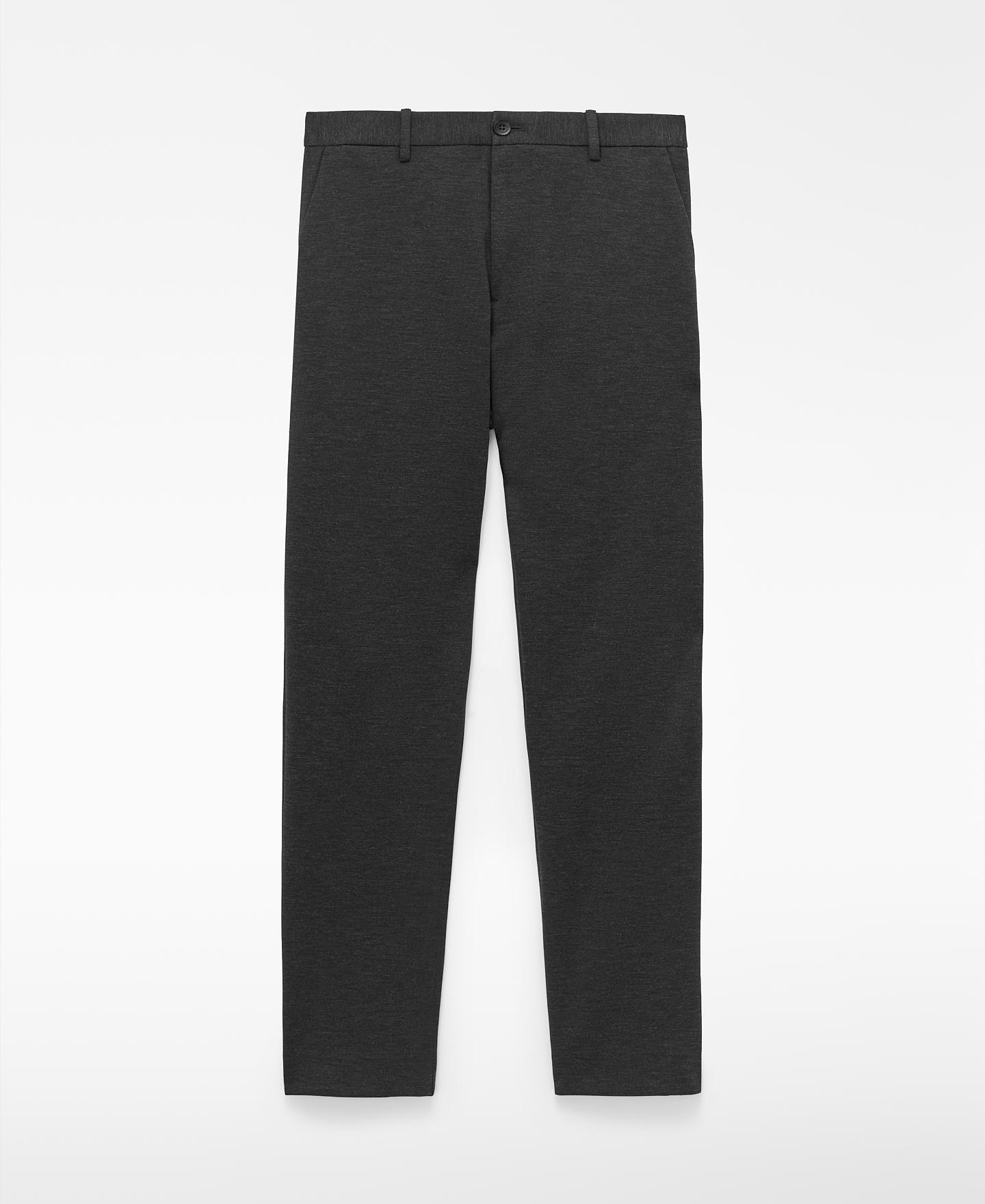Calças Chino Regular Fit com Fecho de Botão Cinzento-5