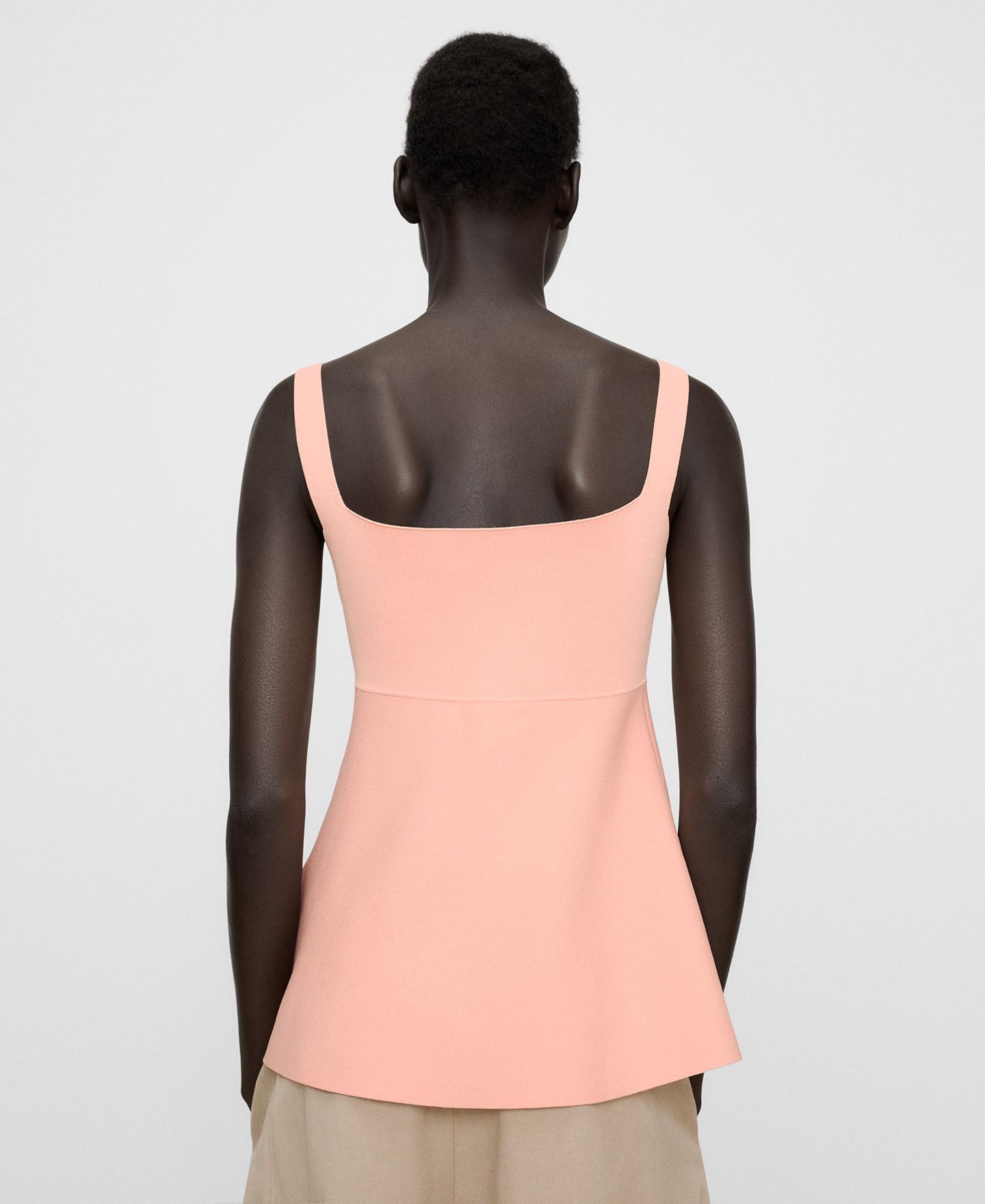 Top Peplum com Alças Salmão-3