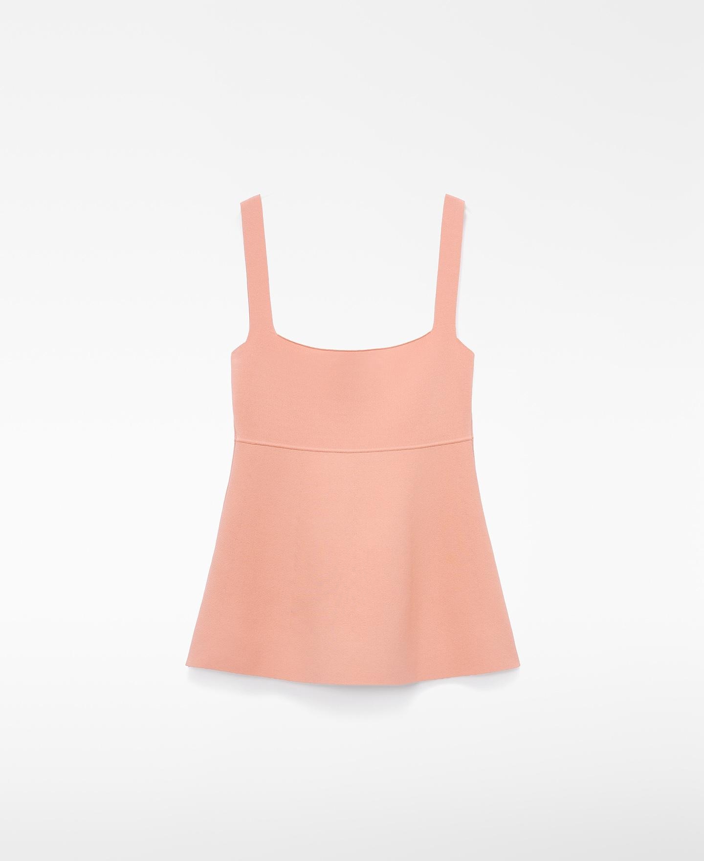 Top Peplum com Alças Salmão-6