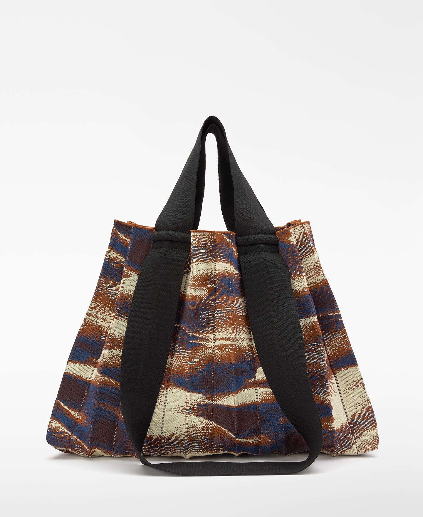 Shopper em Malha Plissada Multicolor-2