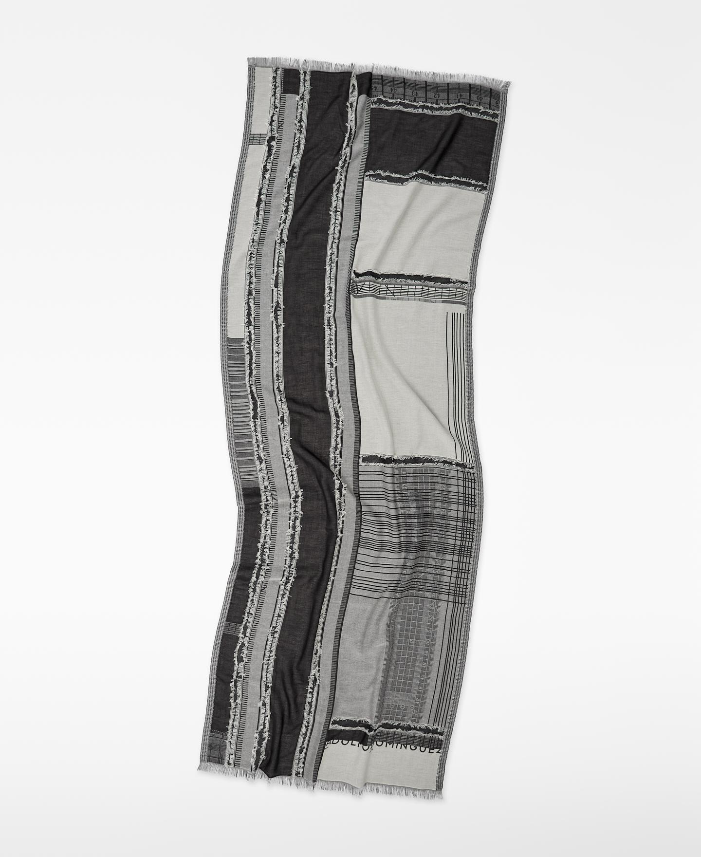 Xaile em Jacquard de Algodão Multicolor-2