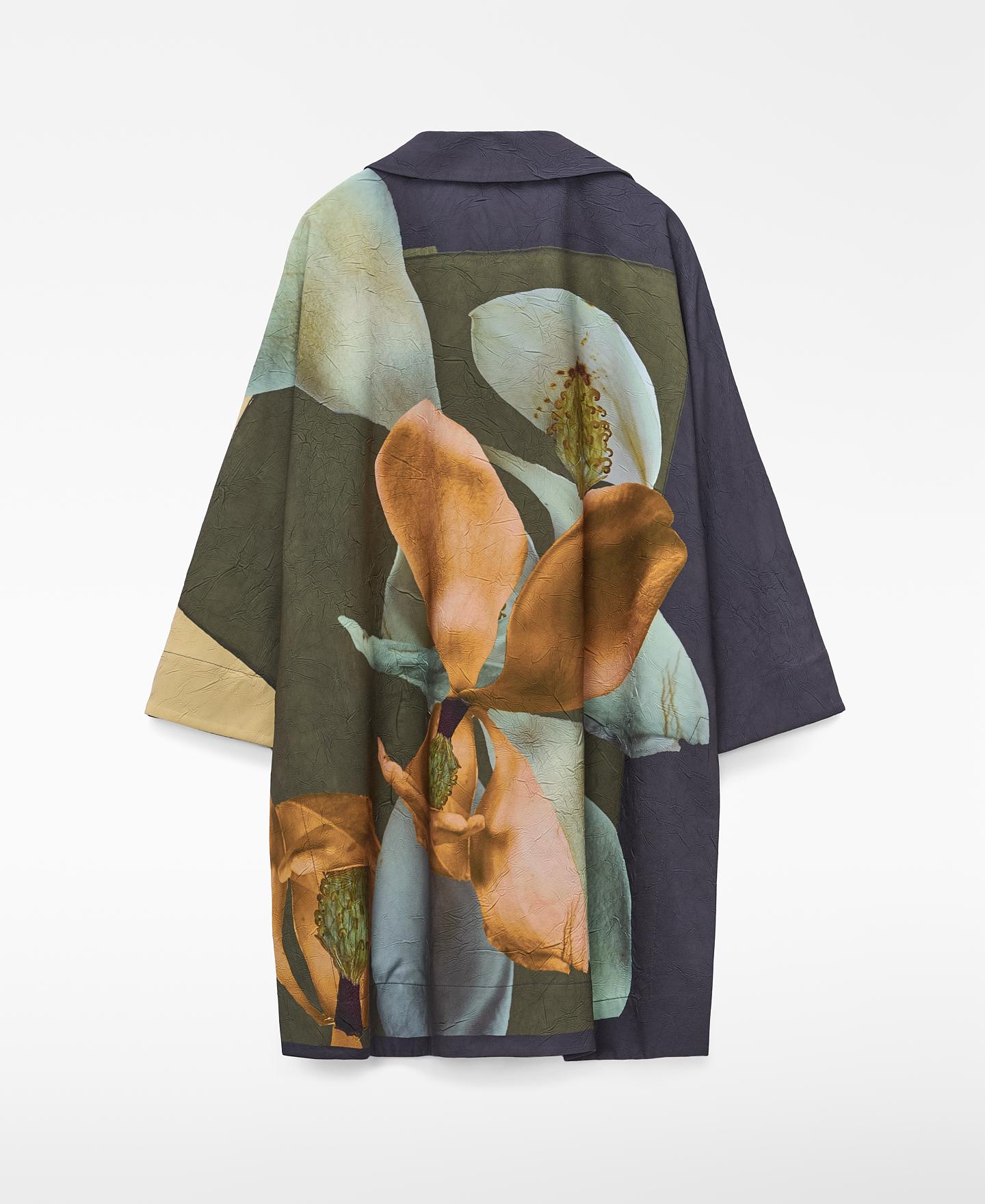 Camisa Oversize com Gola Italiana Verde / azul marinho-6