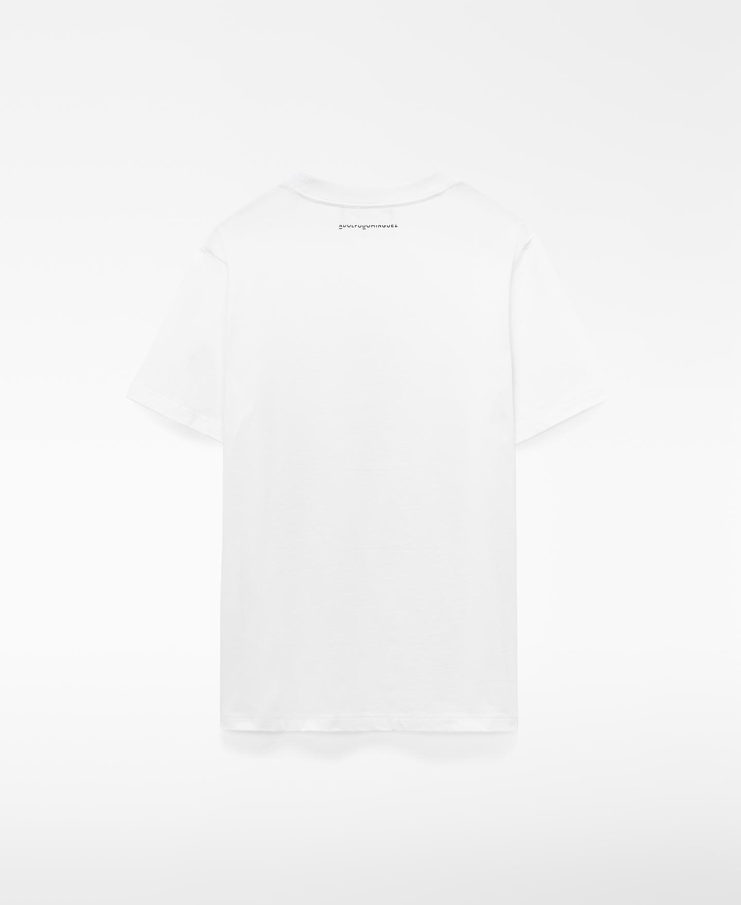 T-shirt de Manga Curta de Algodão Relaxed Fit e Gola Redonda Branco-6