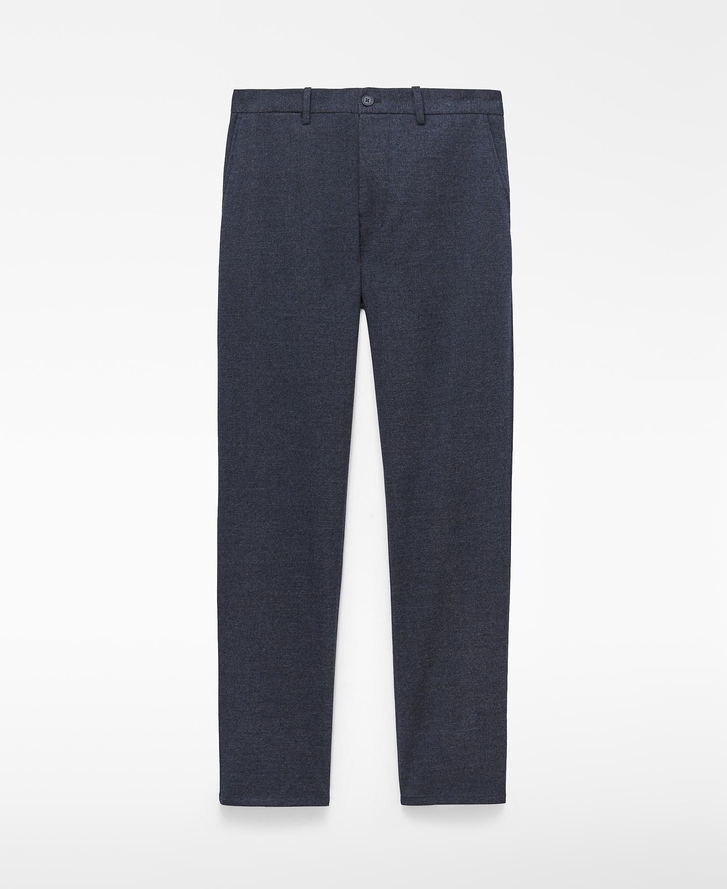 Calças Chino Regular Fit Azul-marinho-5