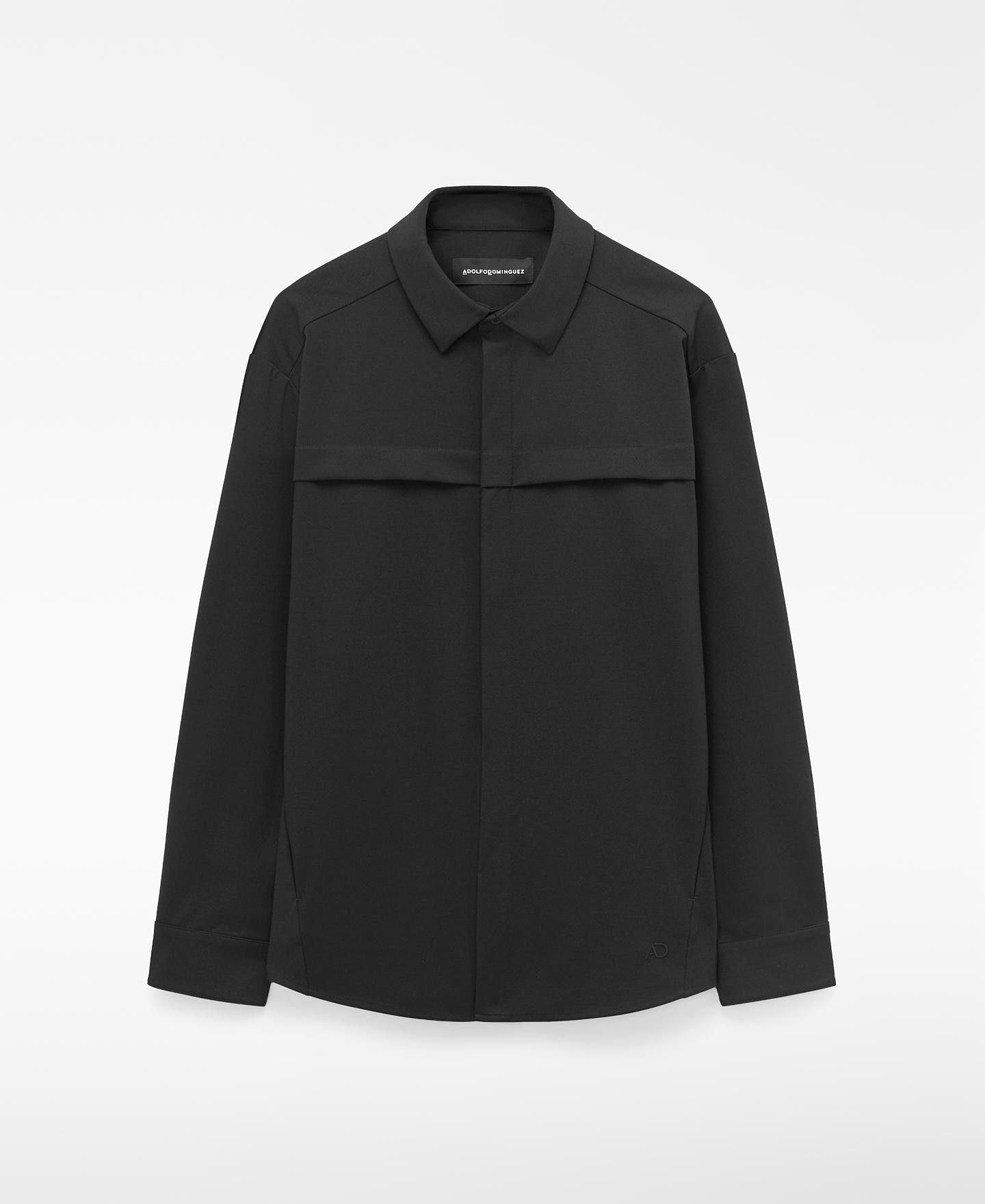 Sobrecamisa em Poliéster Reciclado Preto-5