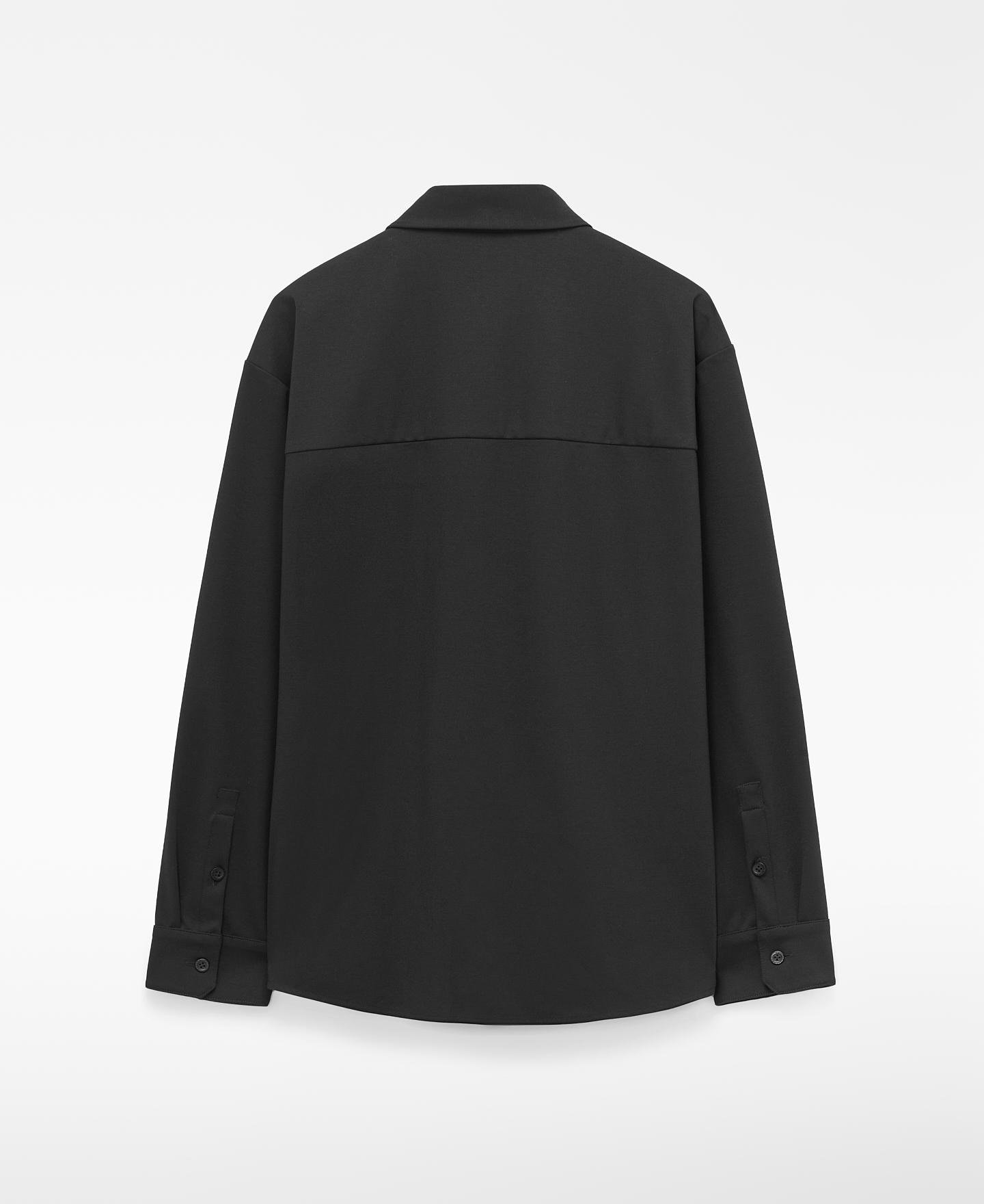 Sobrecamisa em Poliéster Reciclado Preto-6