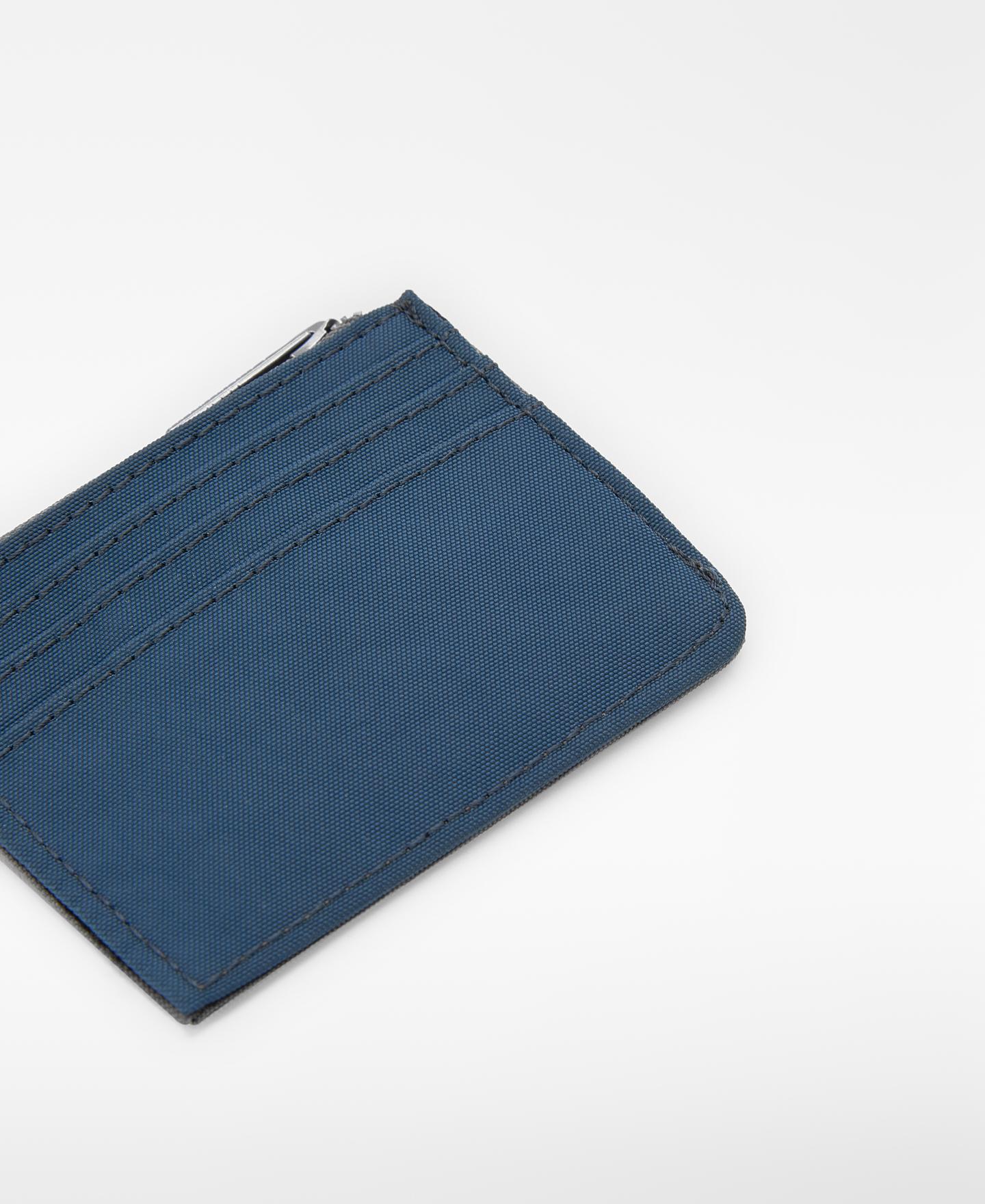 Porta-moedas Bicolor em Nylon Cinzento-2