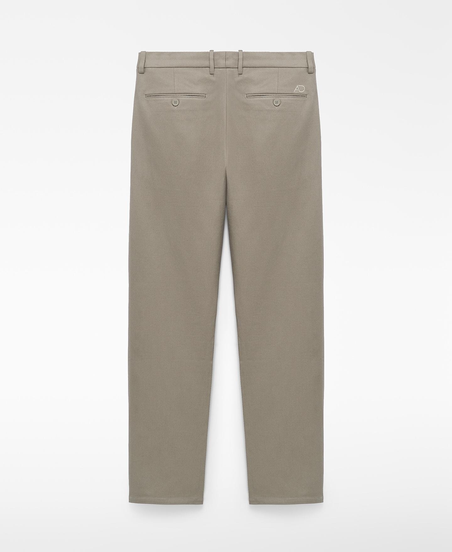 Calças Regular Fit com Algodão Cinzento-claro-6