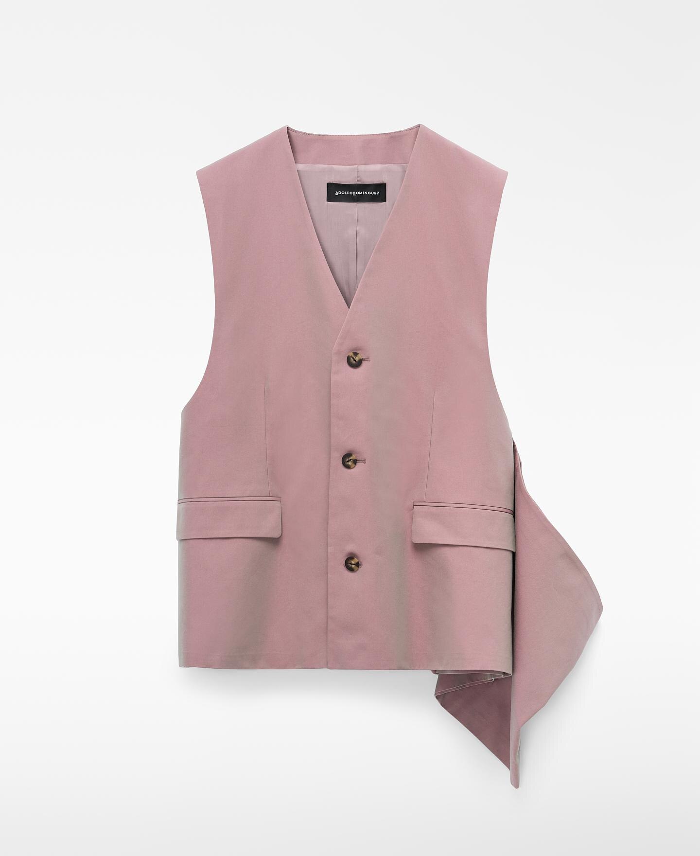 Colete Relaxed Fit Efeito Tornasolado Rosa-5