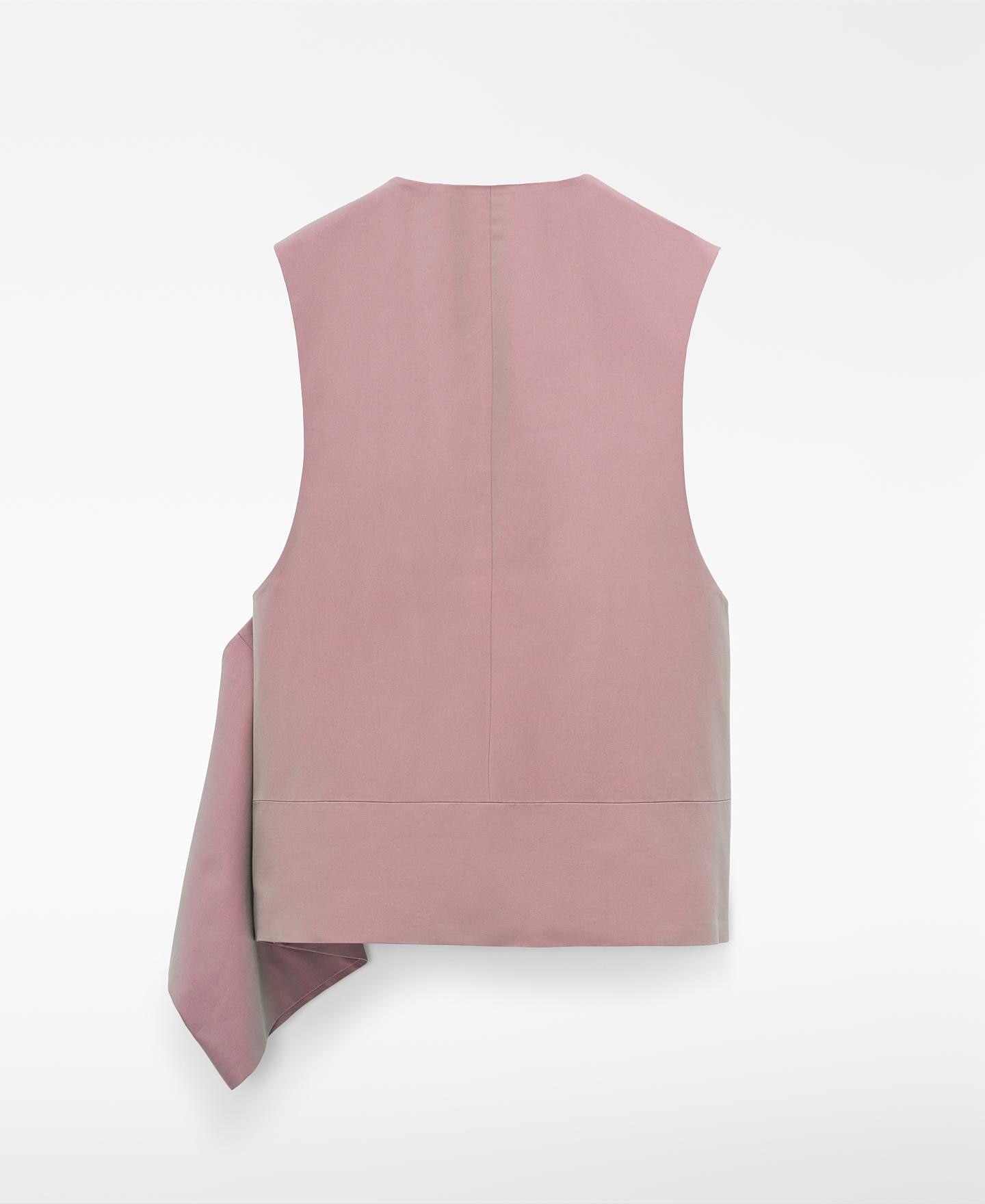 Colete Relaxed Fit Efeito Tornasolado Rosa-6