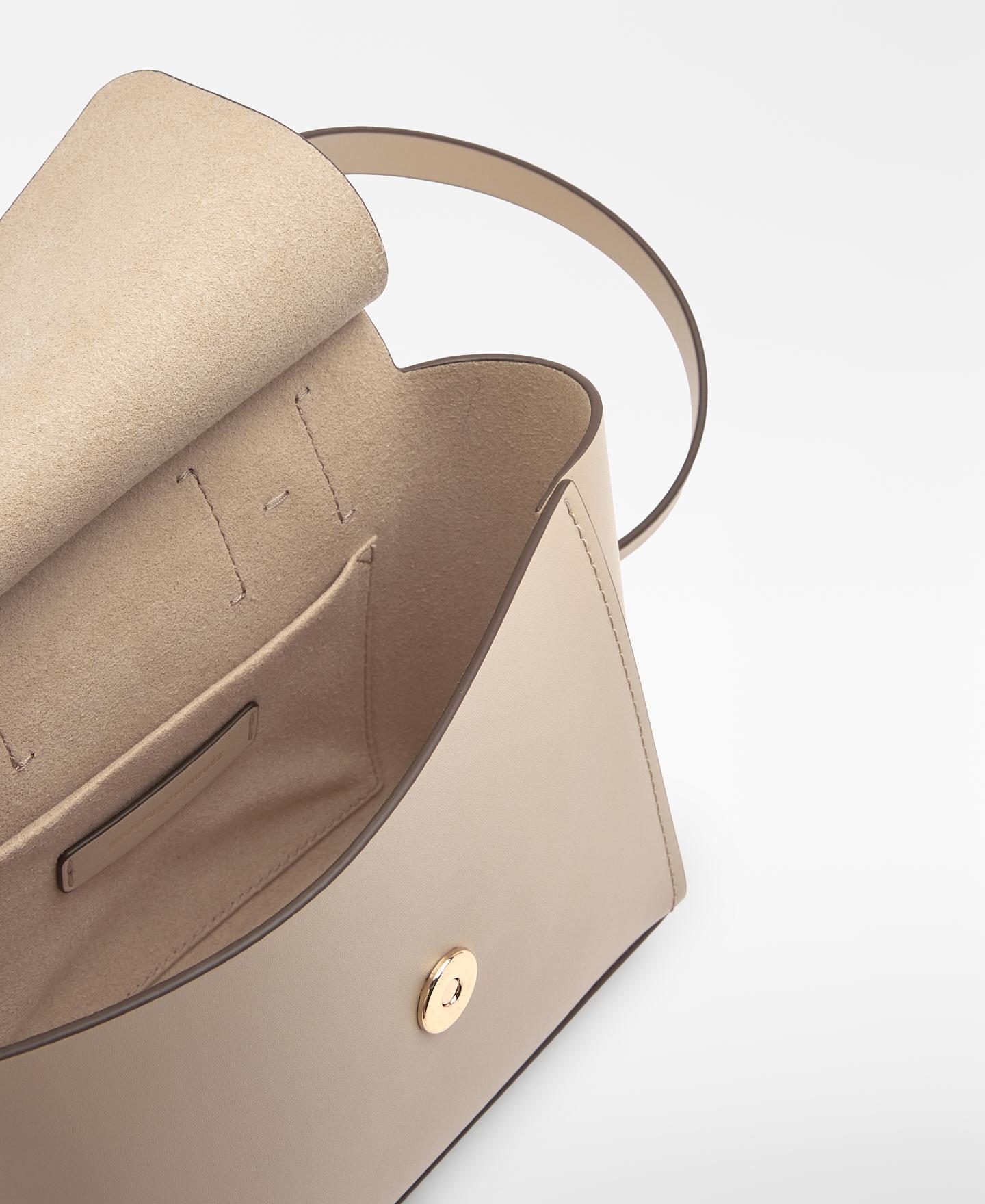 Mala de Mão Citybag Mini Mica de Pele Creme-3