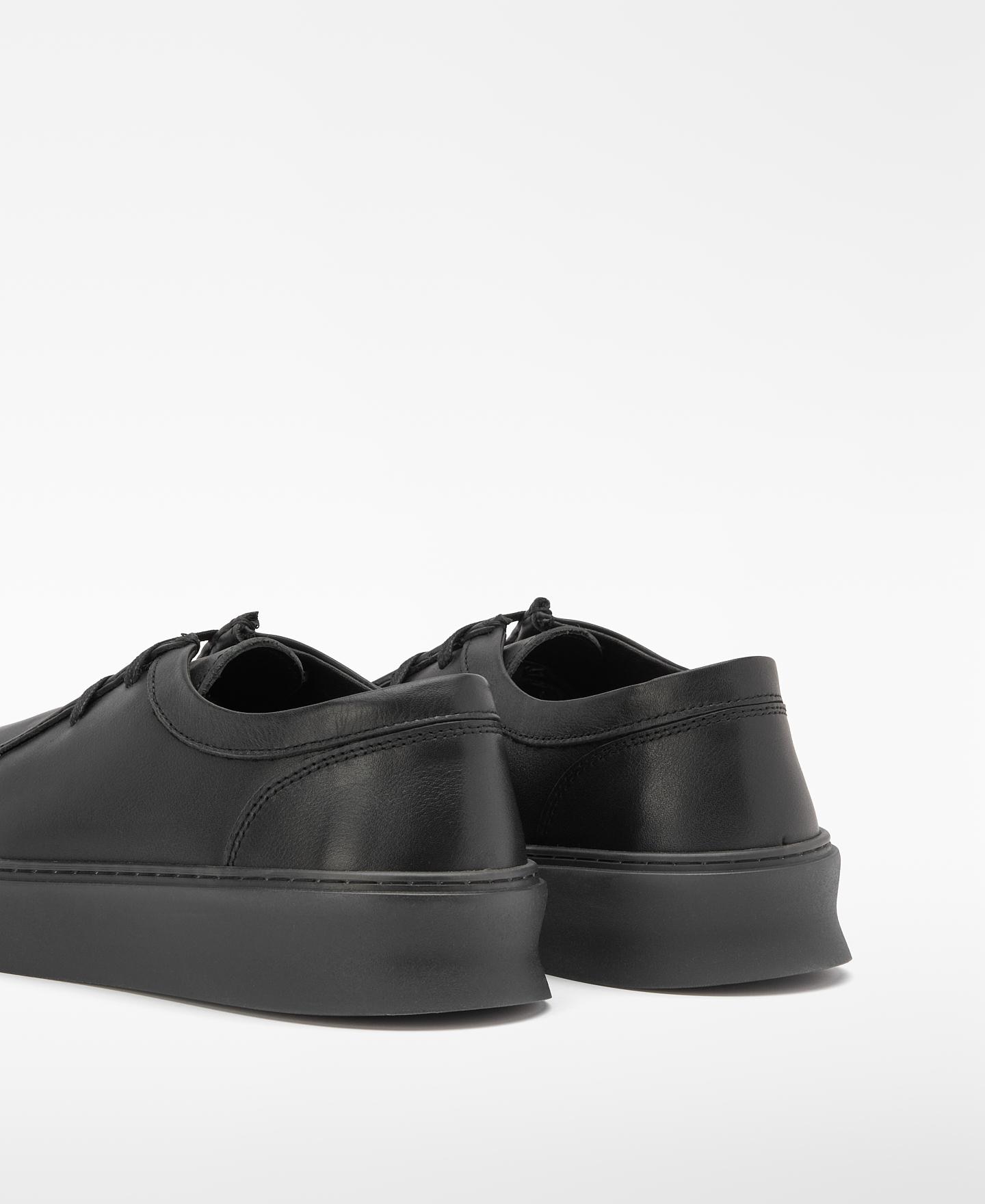 Bluchers Tipo Paraboot em Pele de Curtição Responsável Preto-3