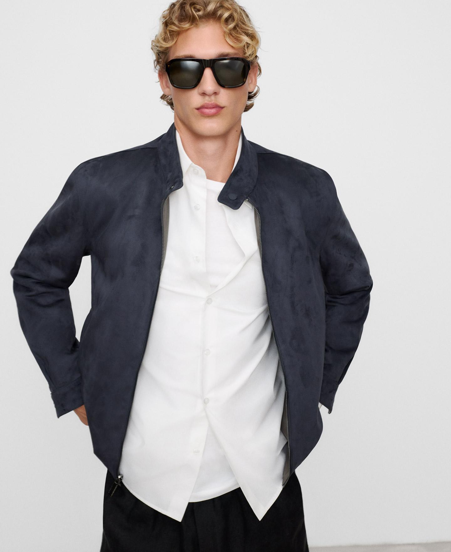 Blusão com Gola Tira e Fecho Zip Terra-5
