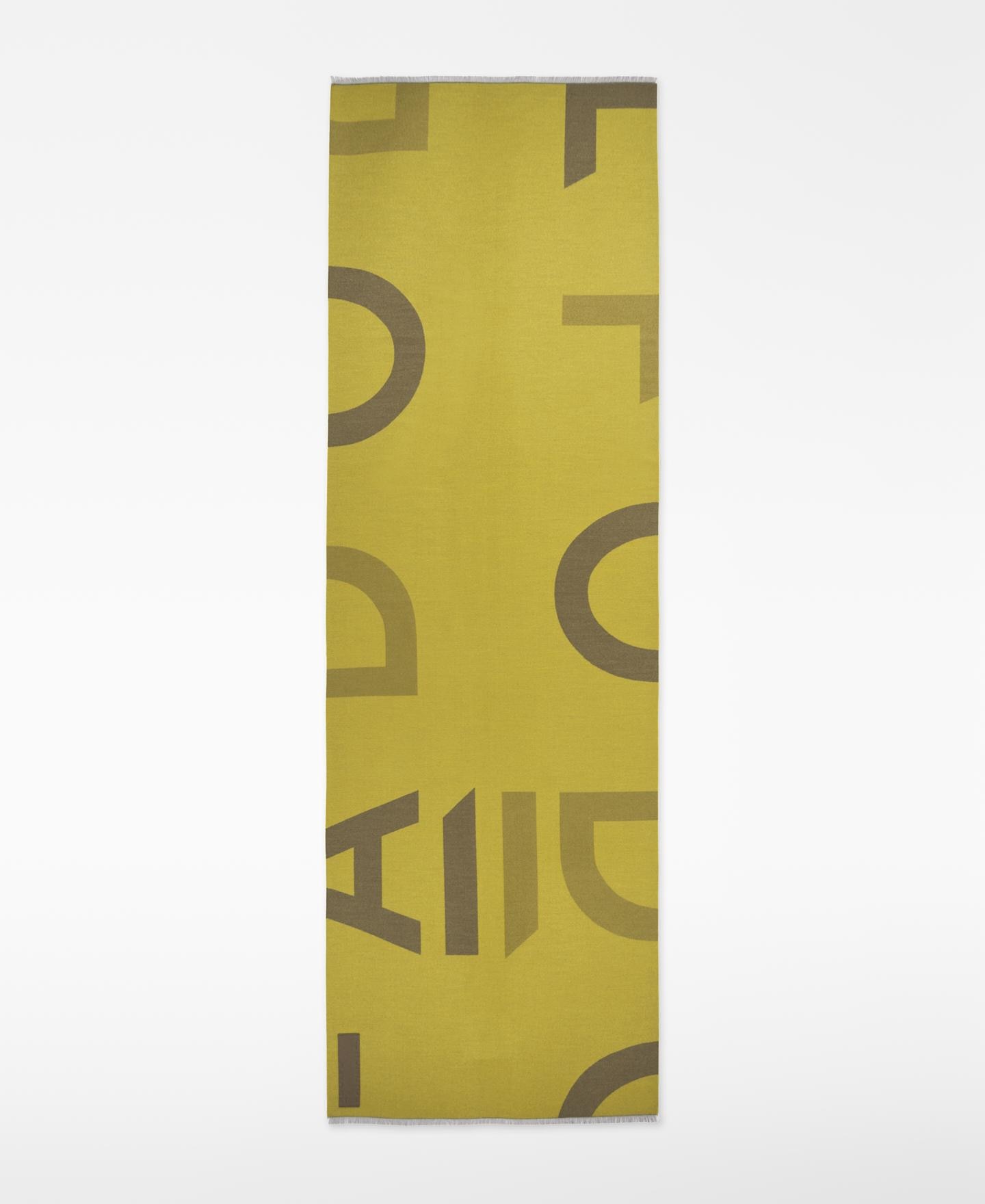 Imagem 0 de Cachecol com Lã e Maxi Logo em Jacquard