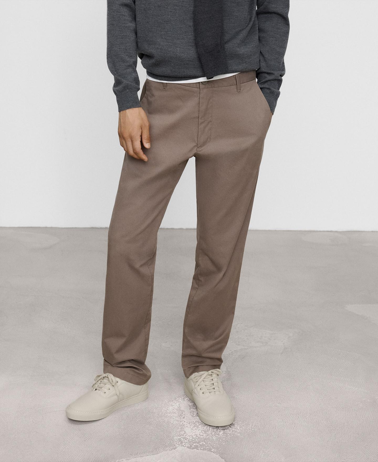 Imagem 0 de Calças Chino de Algodão Regular Fit com Bolsos Italianos